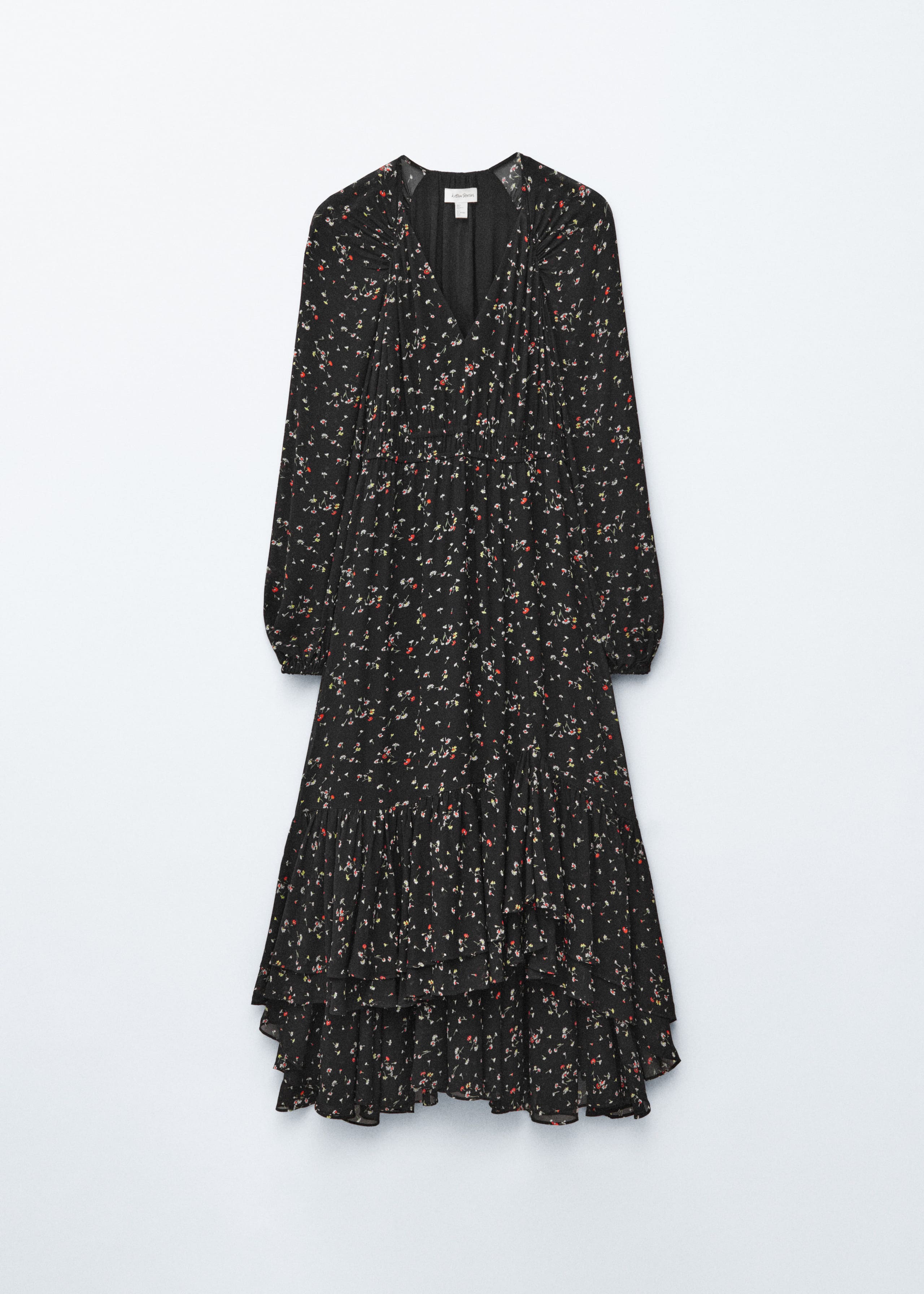 Image of Langärmliges Maxikleid mit Rüschen