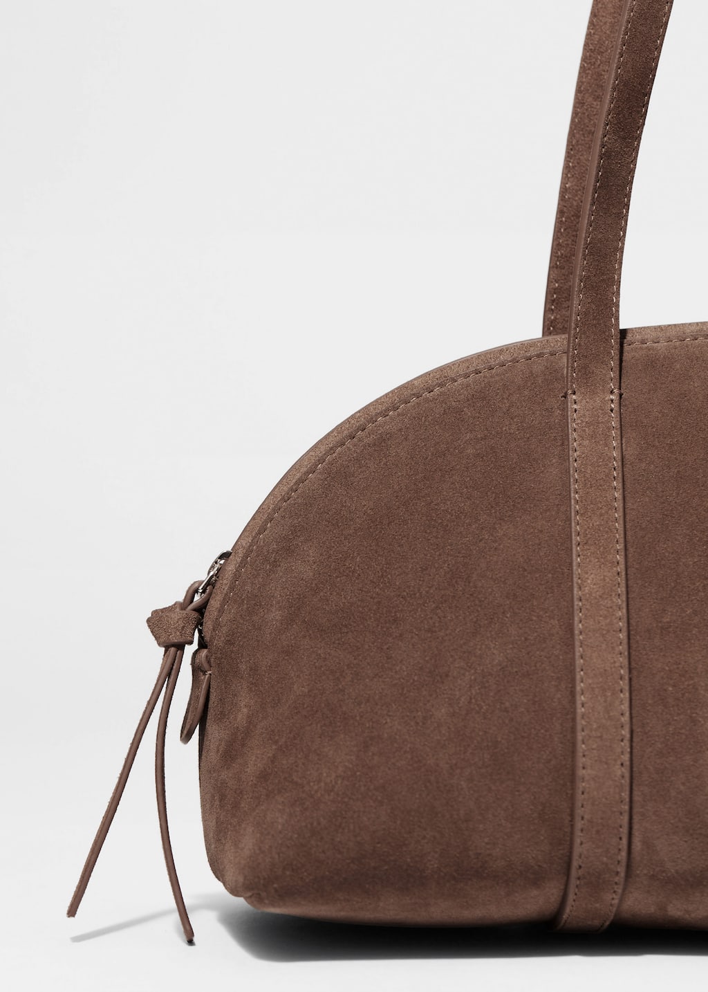 Image of Suede Bowling Bag