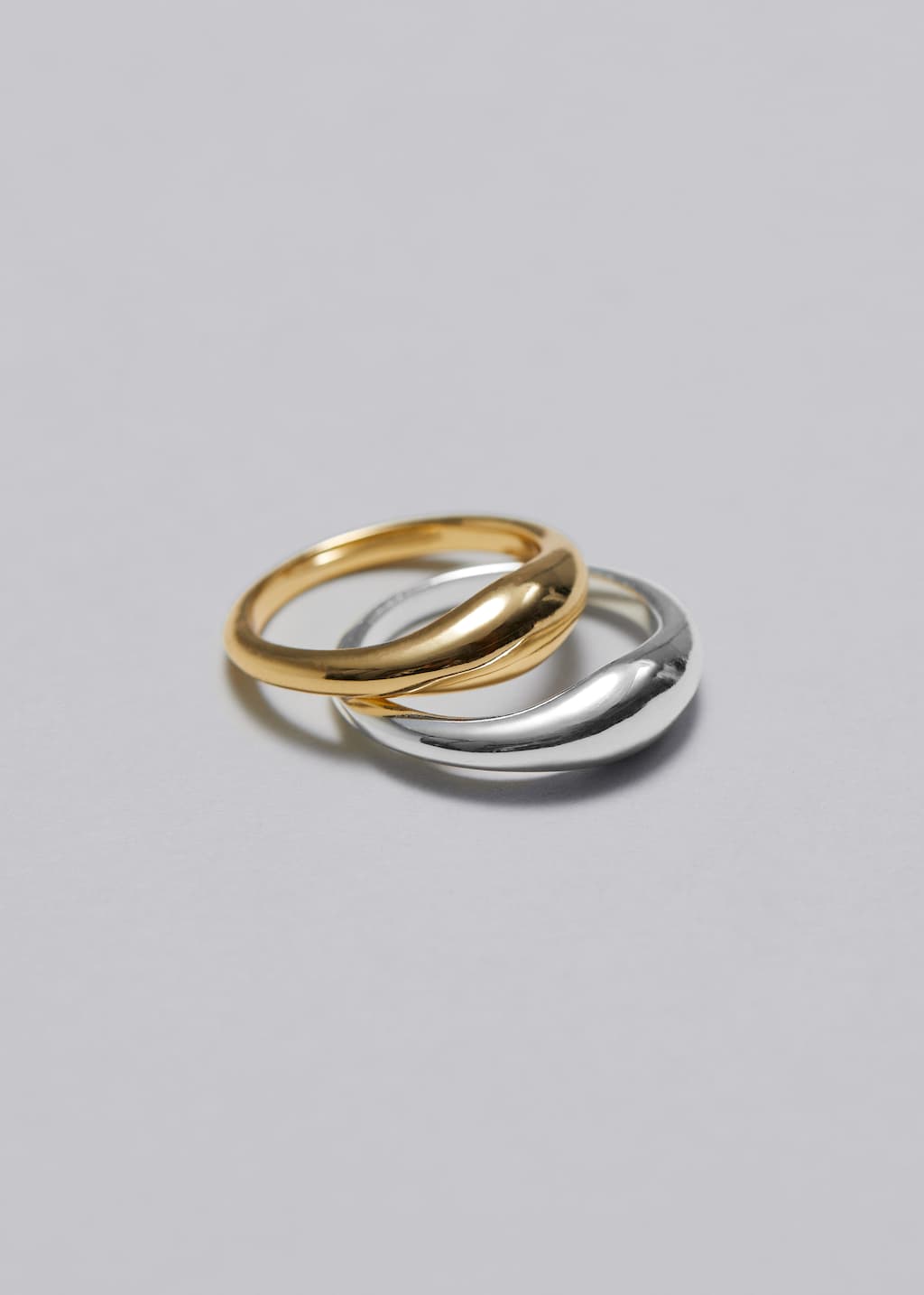 Juego de anillos escultóricos