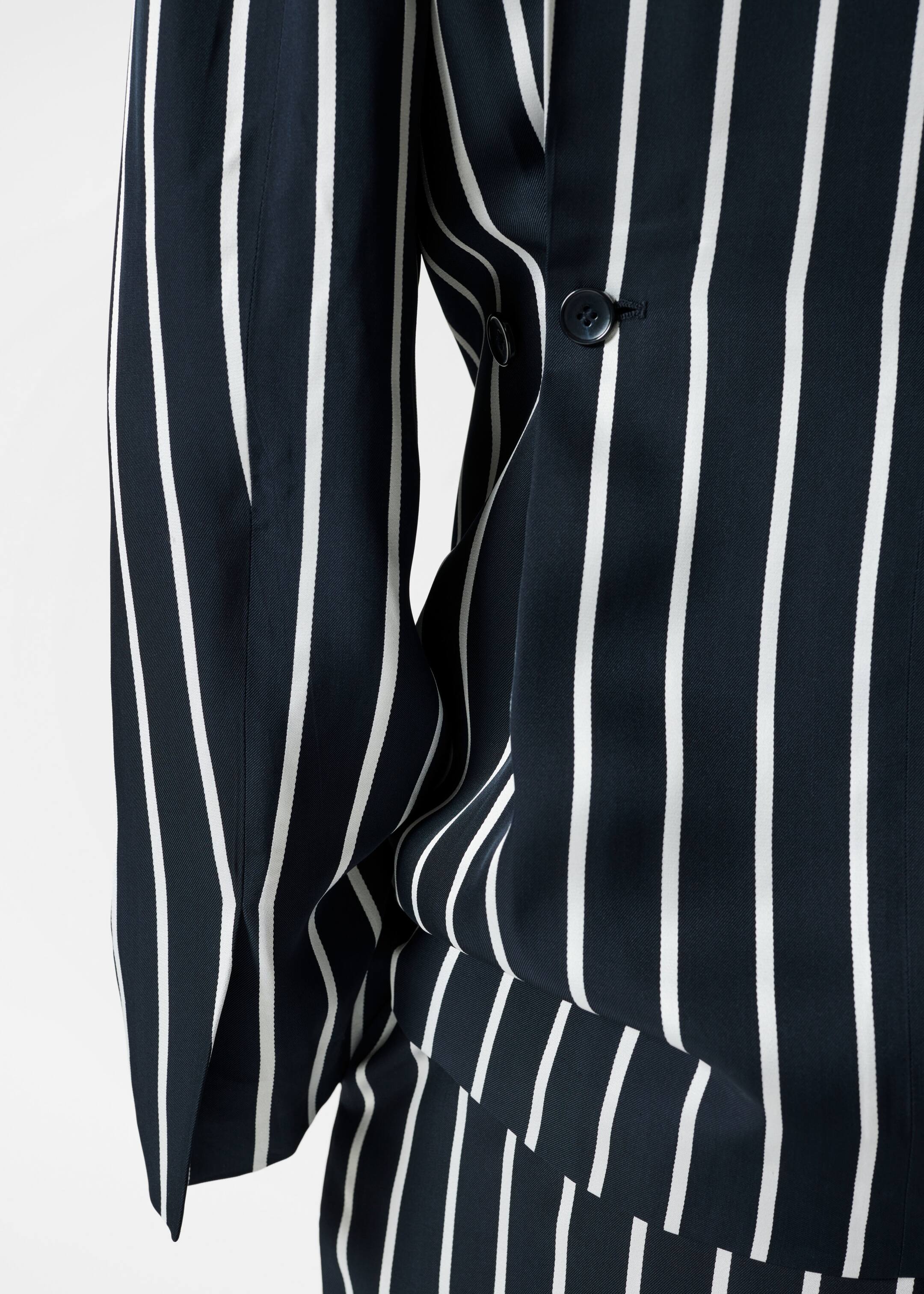Agrandir l'image: Blazer habillé à larges épaules - Rayures bleu marine - FEMME | H&M FR 6