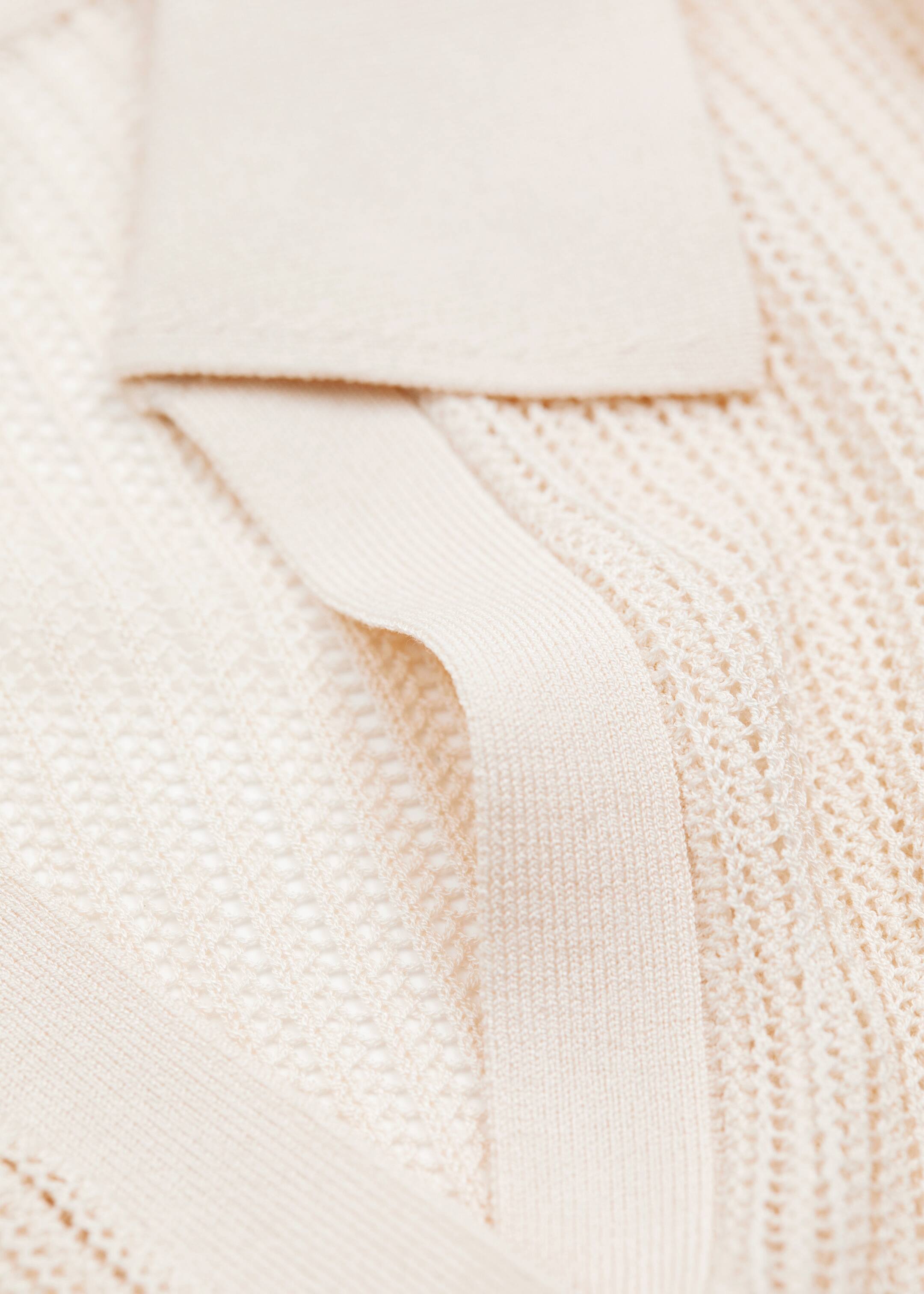 Größeres Bild ansehen: Lockeres Poloshirt aus Pointelle-Strick - Cremefarben - Ladies | H&M DE 2