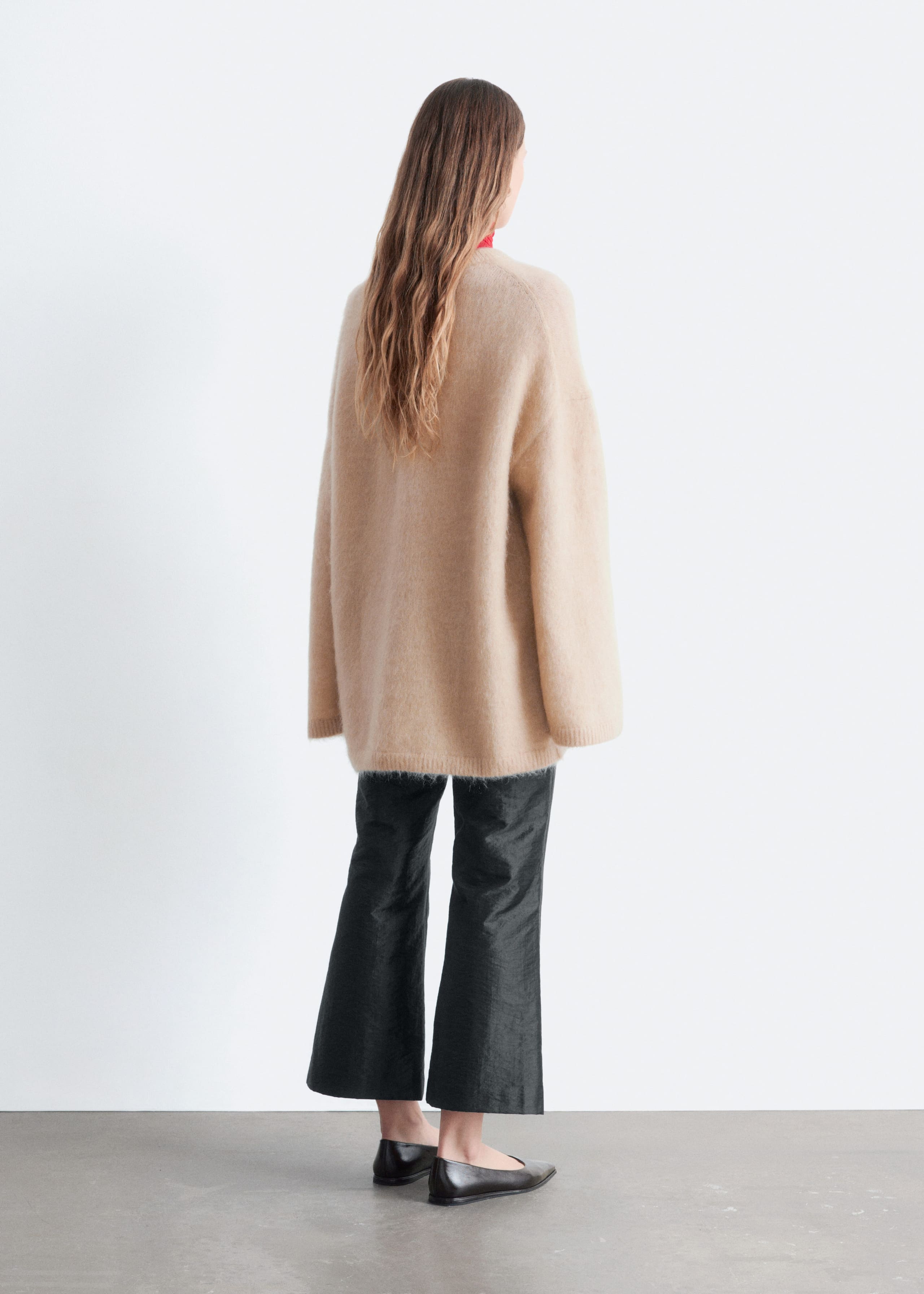 Oversized-Pullover aus Mohair-Mix - Flieder - Lookbook