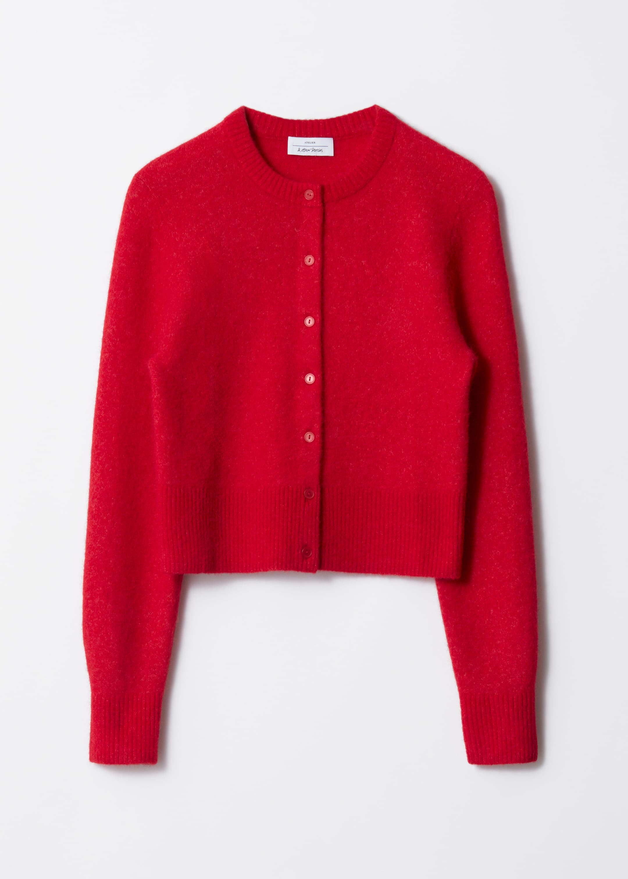 View larger image: Alpaca-Blend Knit Cardigan - Red - Ladies | H&M GB 1