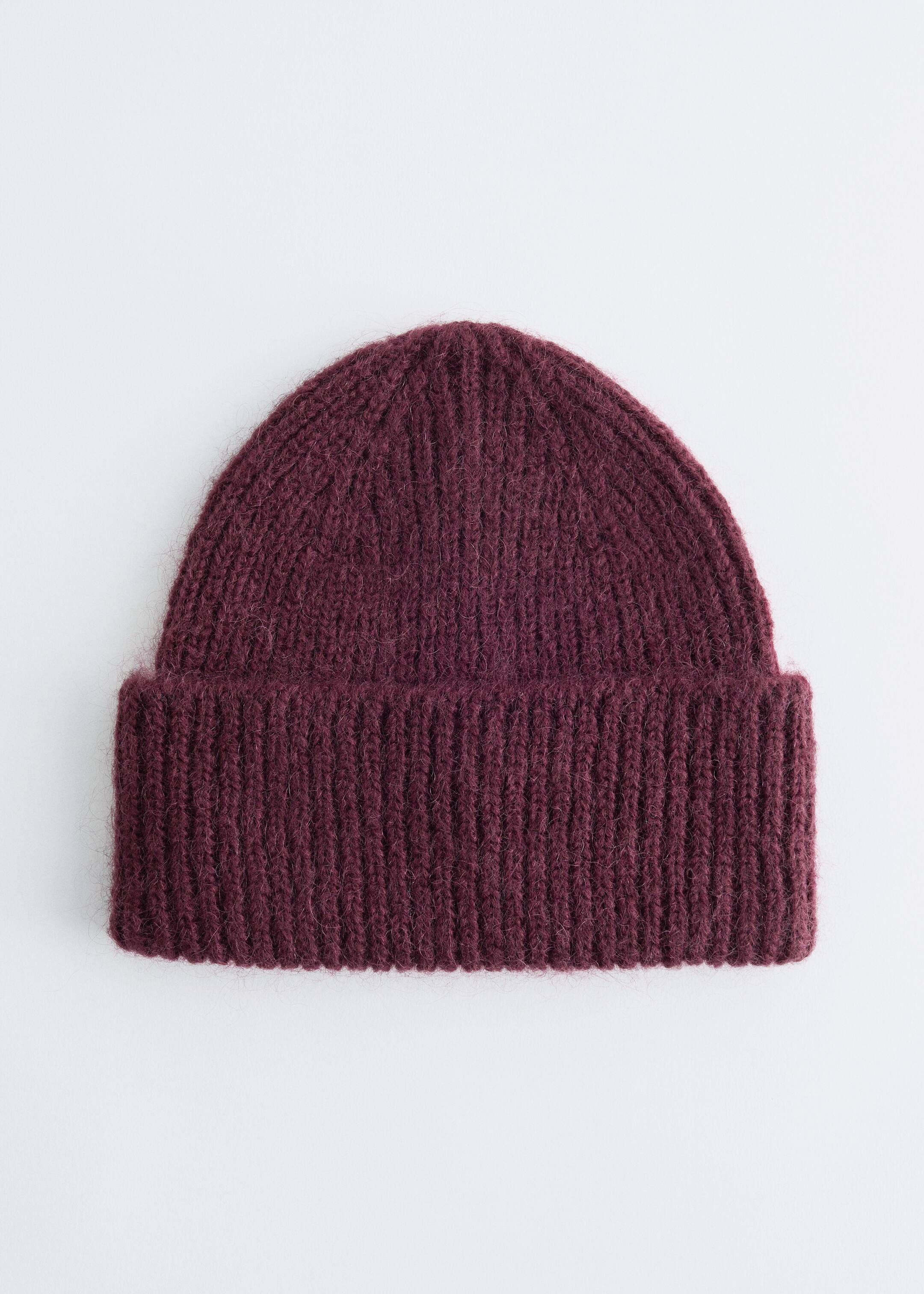 Vis større bilde: Beanie i ullblanding - Burgunder - DAME | H&M NO 2