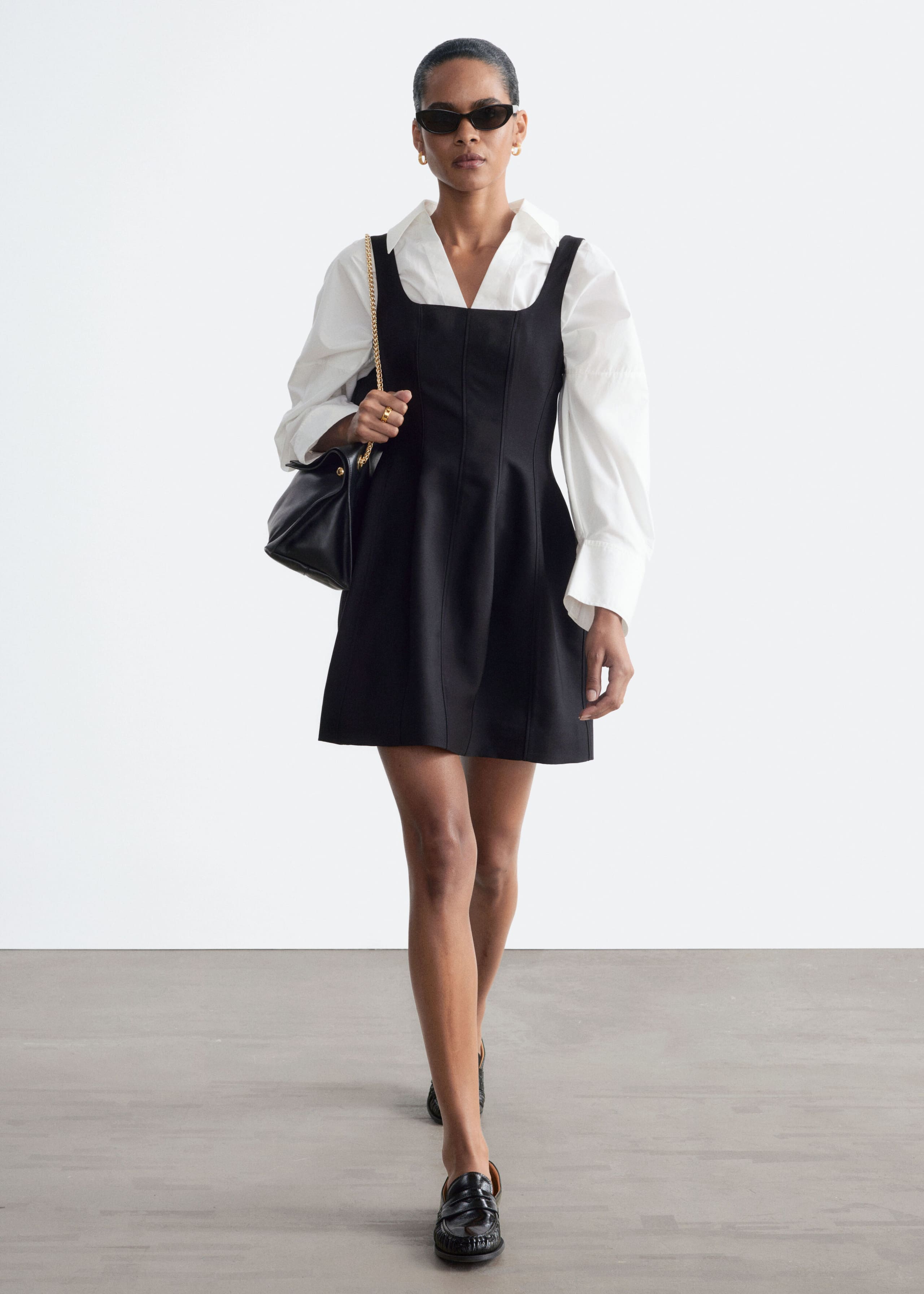 Minivestido corsé - Negro - Lookbook