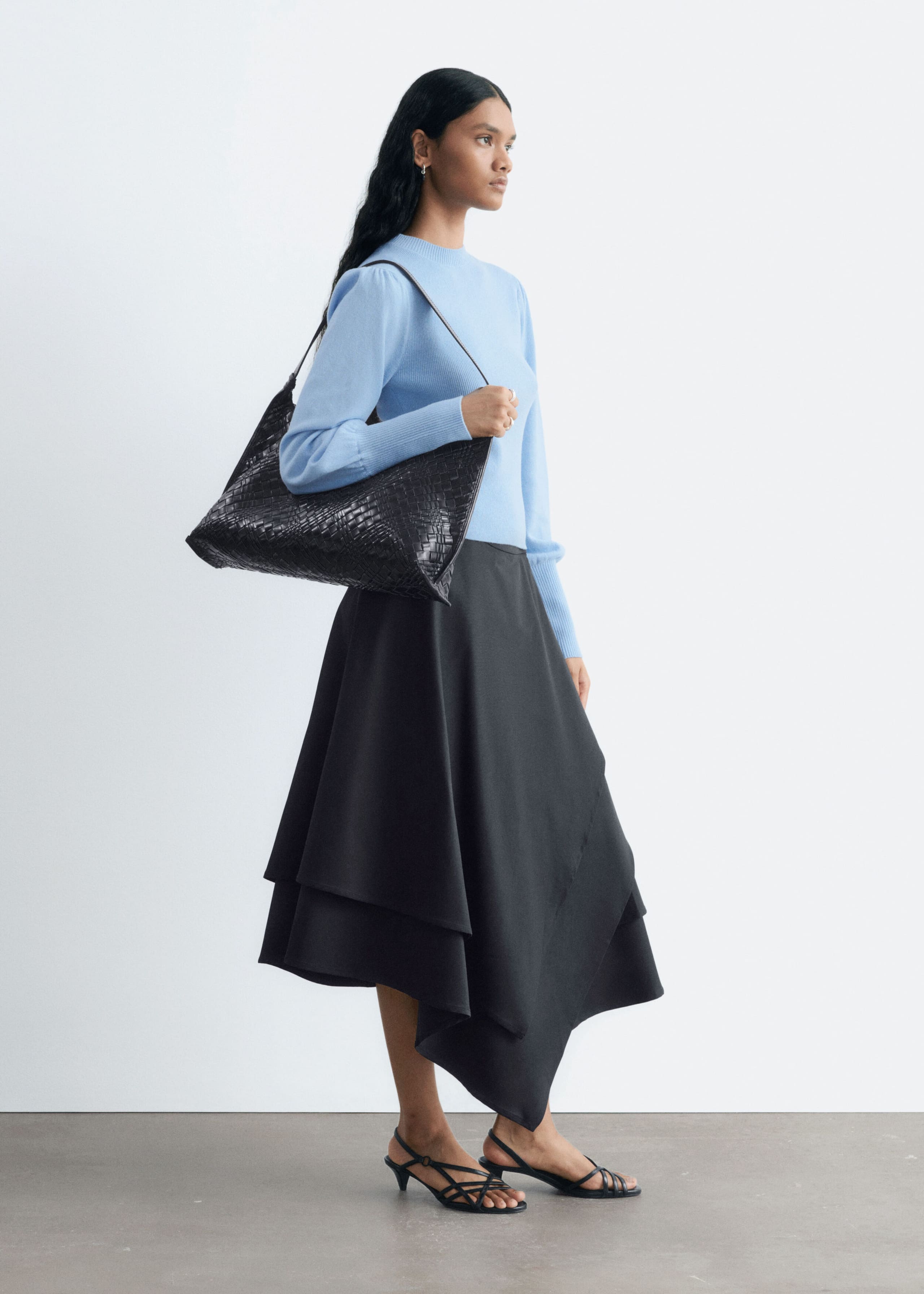 Wollen top - Lichtblauw - Lookbook