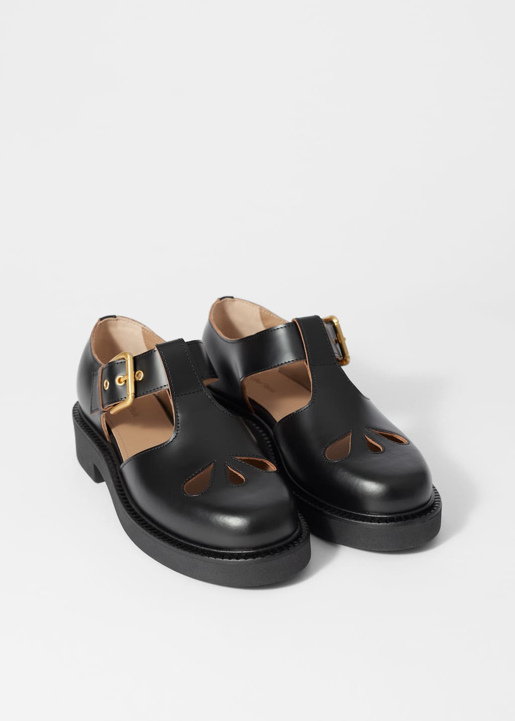 Image of Chunky Mary-Jane Leather Shoes
