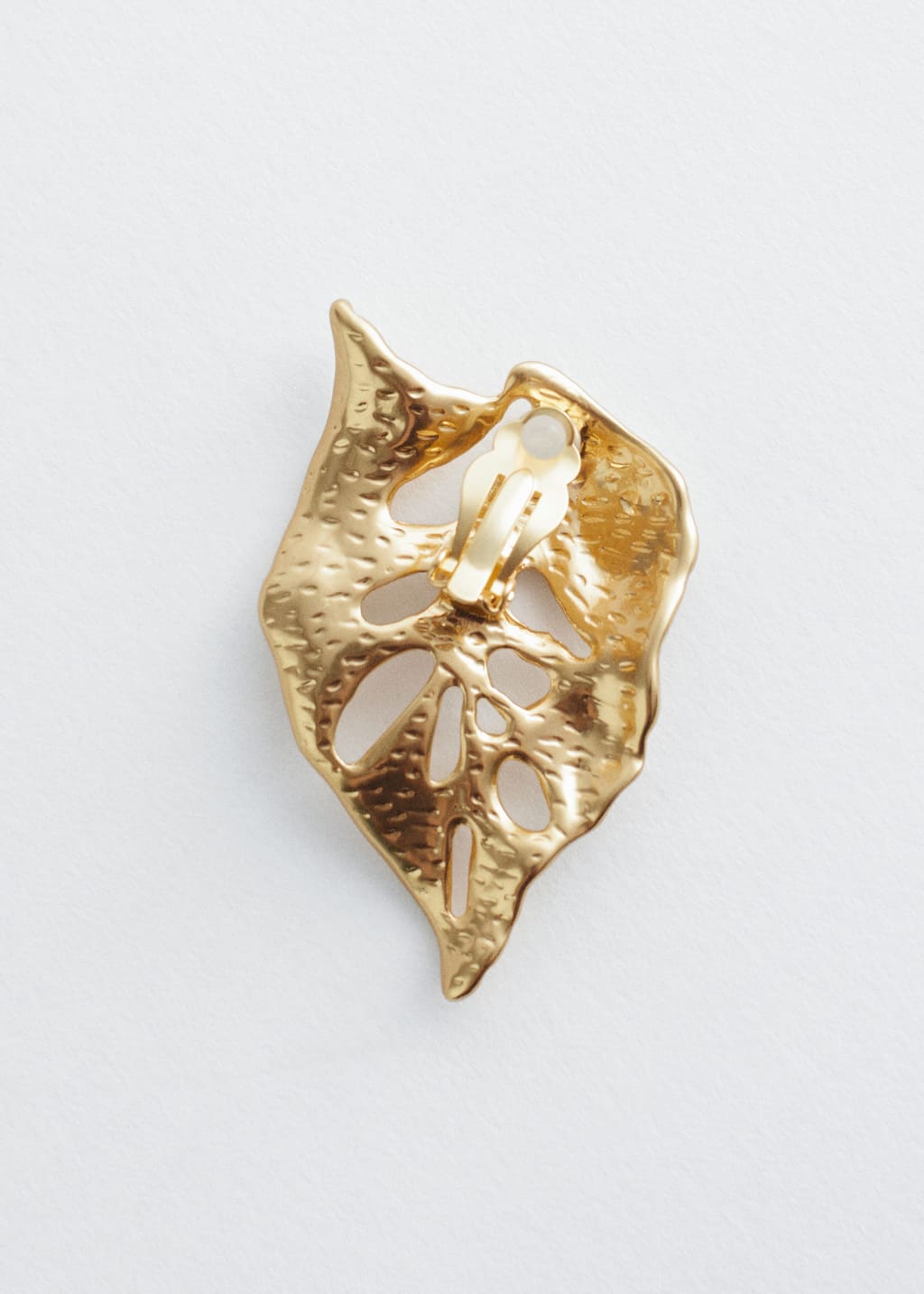 Image of Oversized Leaf Clip Earrings
