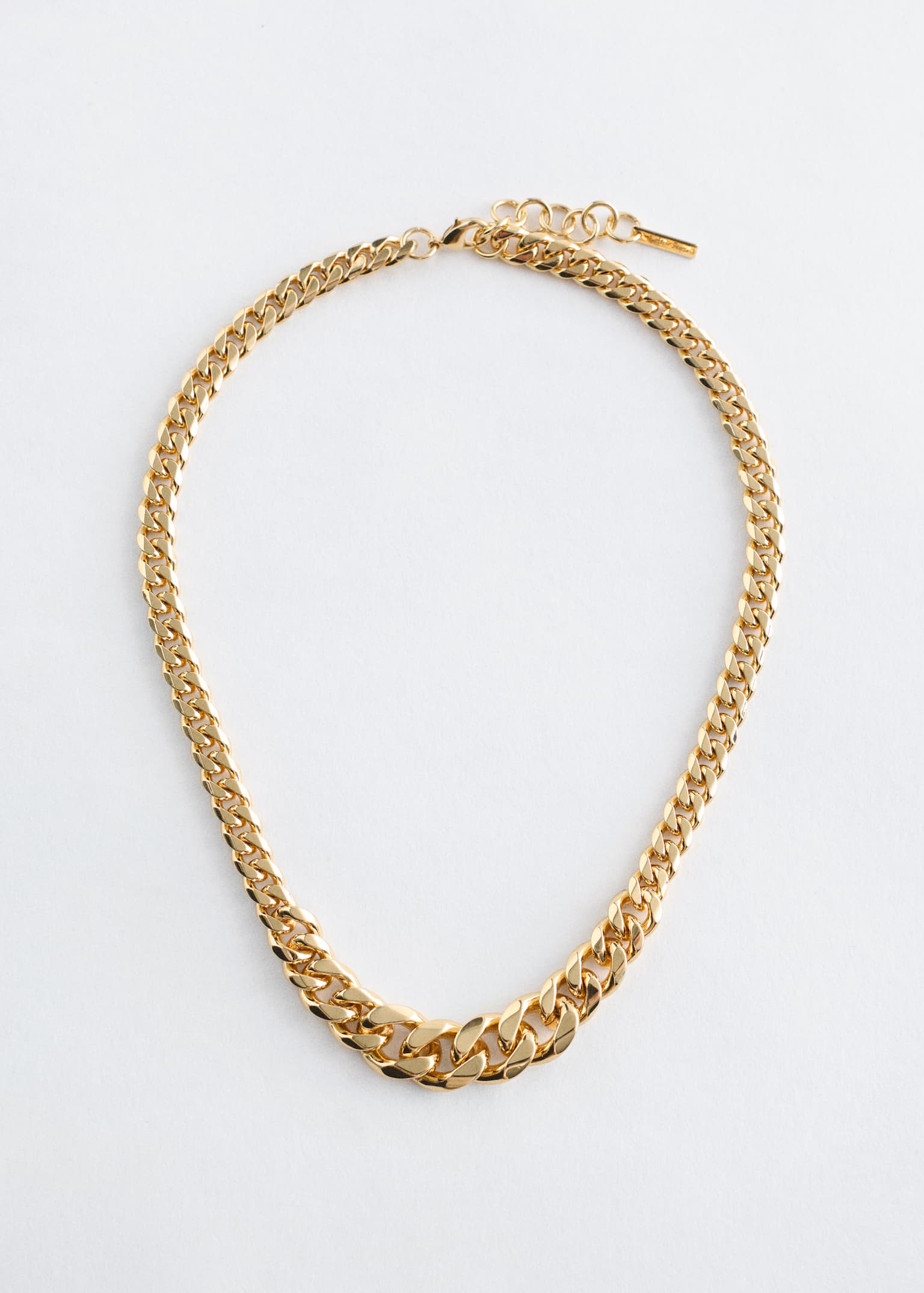Collier chaîne à gros maillons - Doré/Argenté