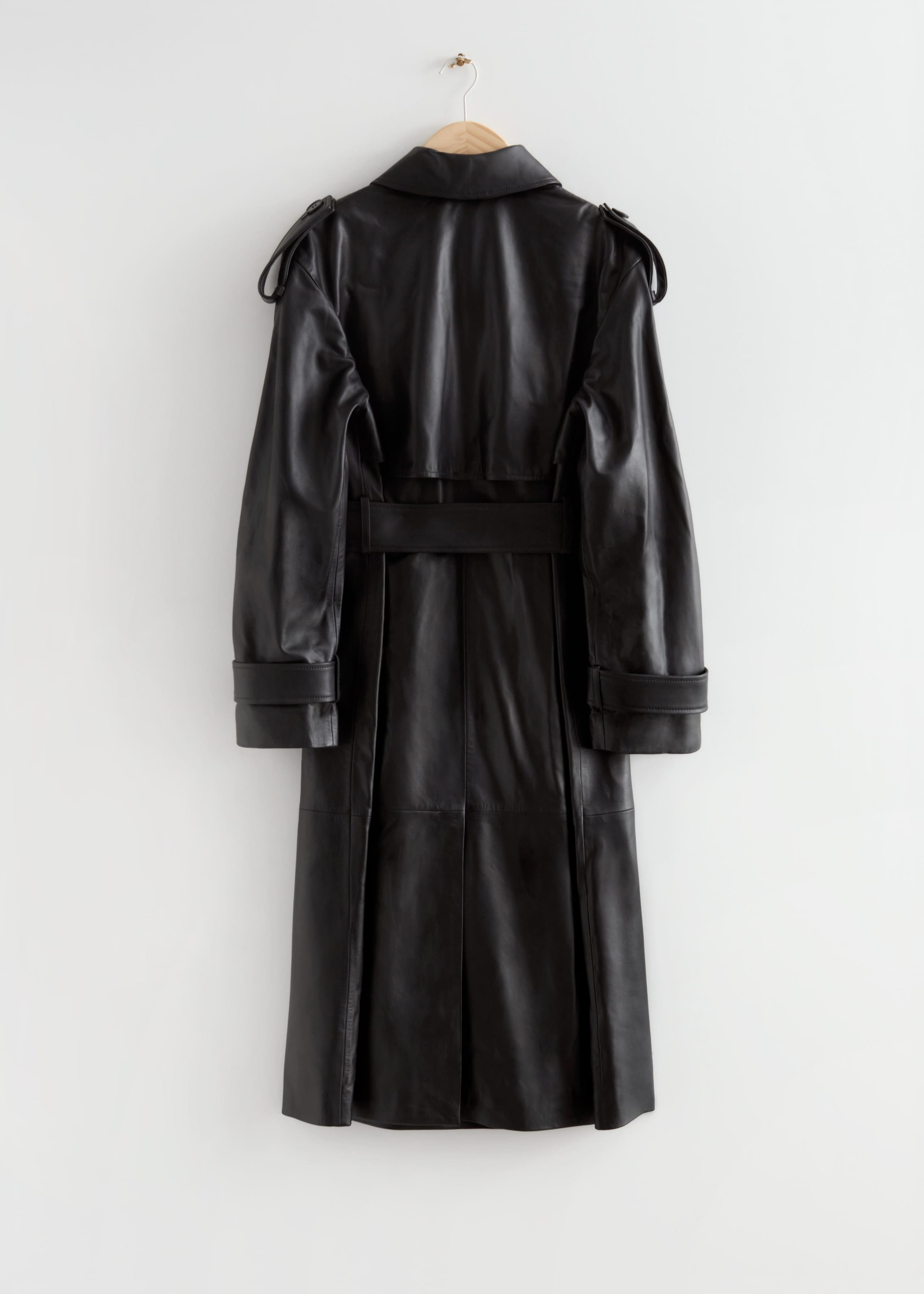 Image of OversizedLeatherTrenchCoat