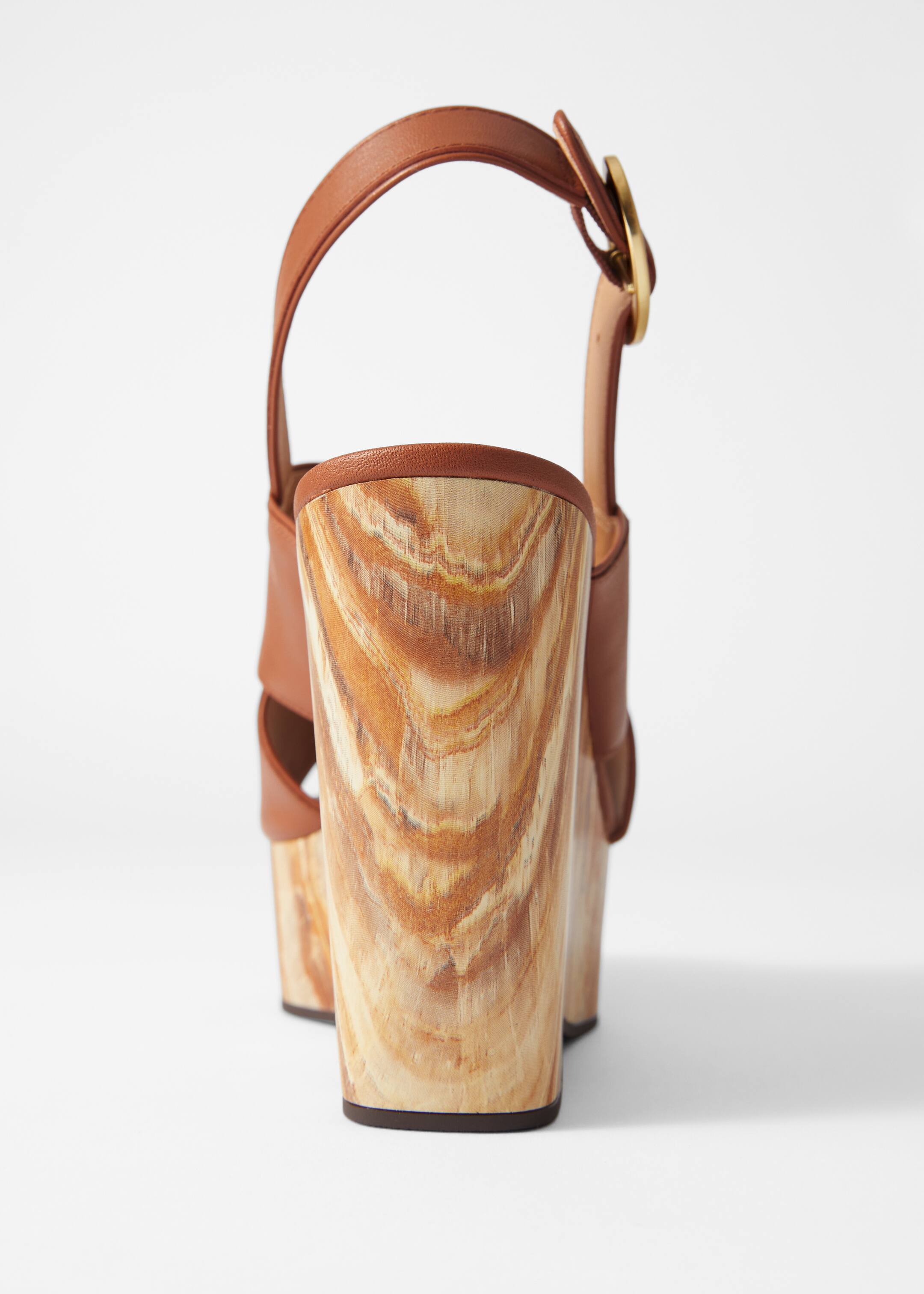 Agrandir l'image: Sandales compensées en cuir - Marron Clair - FEMME | H&M FR 6