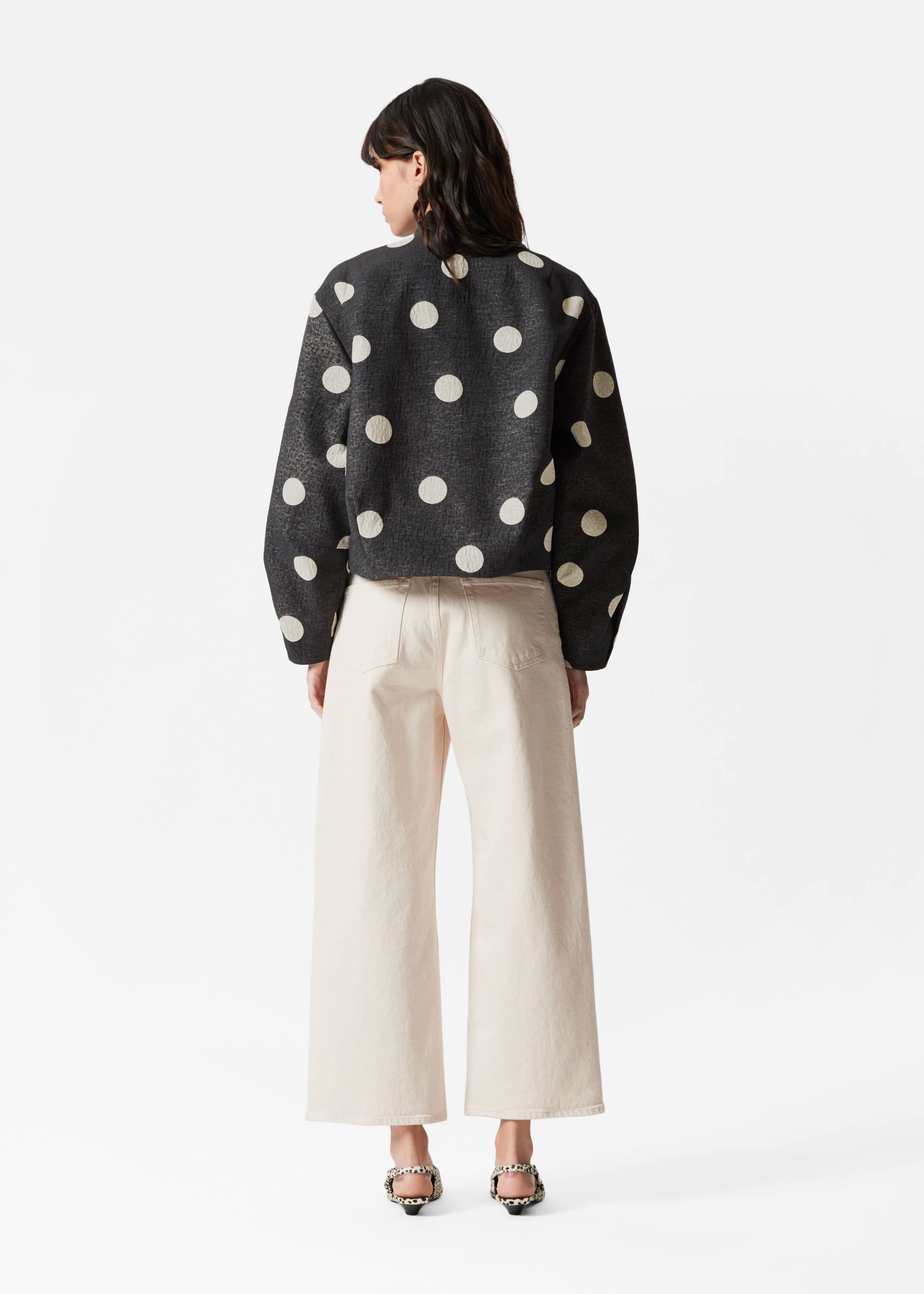 Agrandir l'image: Veste style bomber - Pois gris - FEMME | H&M FR 5