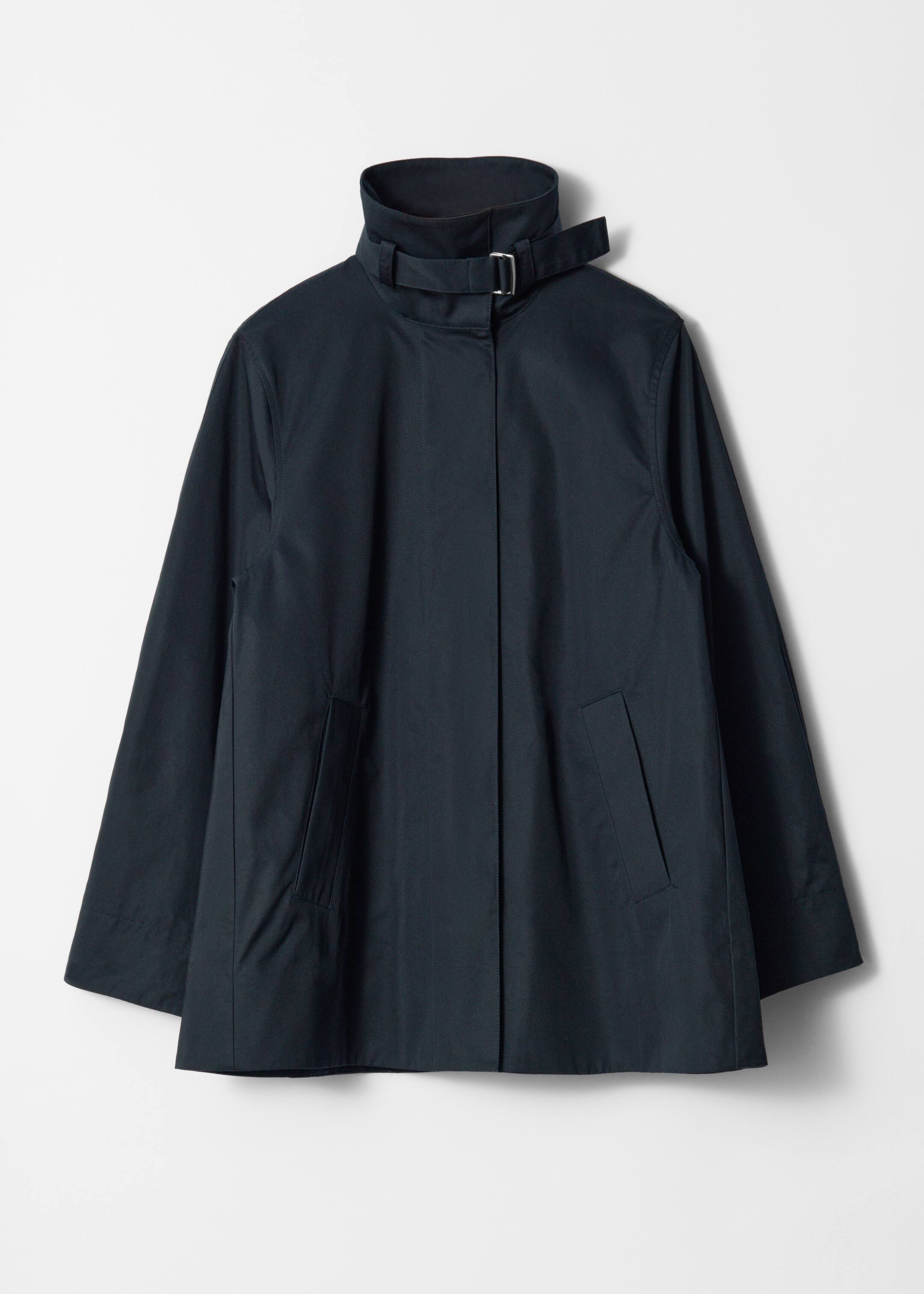 Grösseres Bild ansehen: A-Linien-Jacke mit Tunnelkragen - Dunkelblau - DAMEN | H&M CH 7