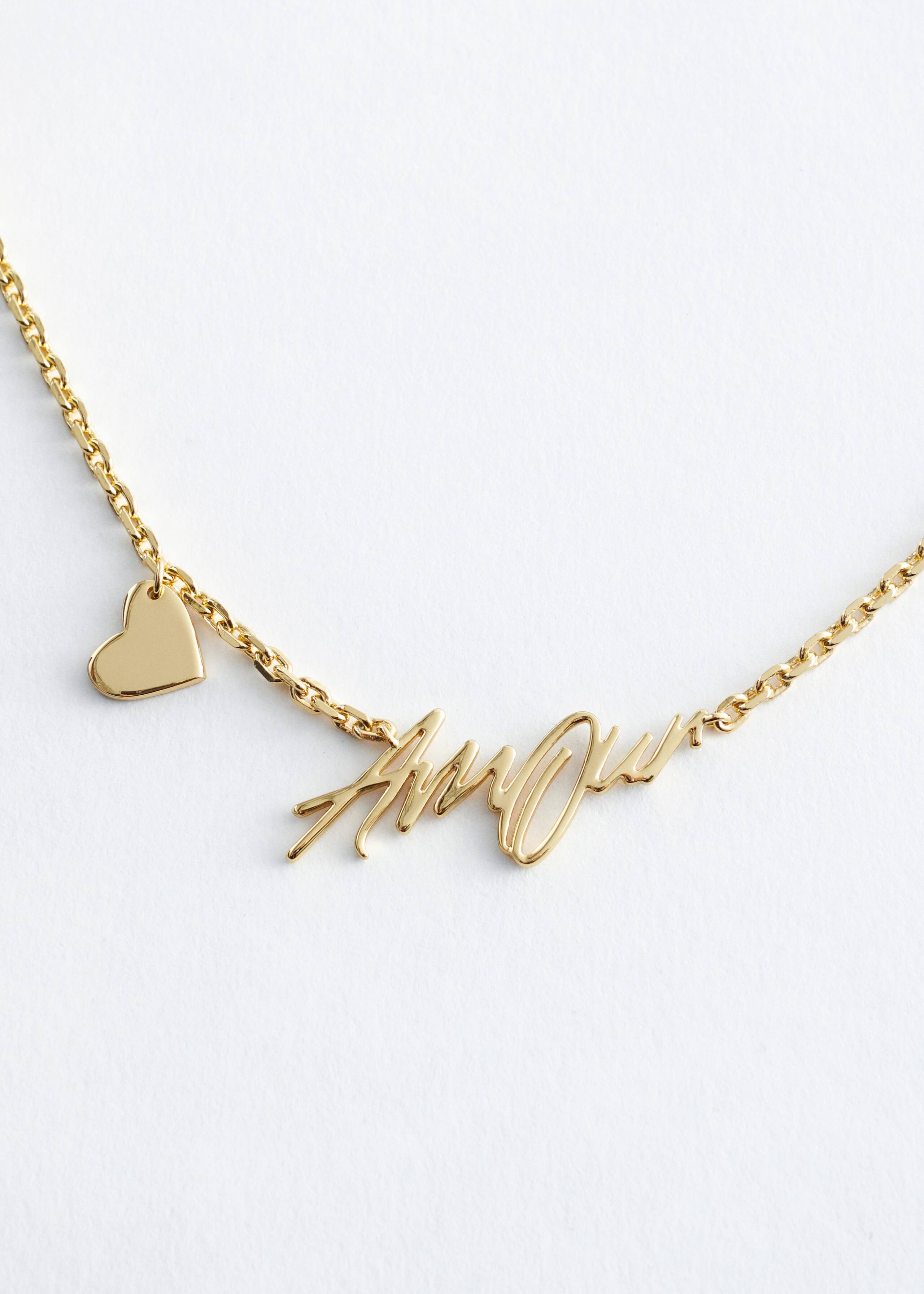 Image of Short Text-Motif Necklace