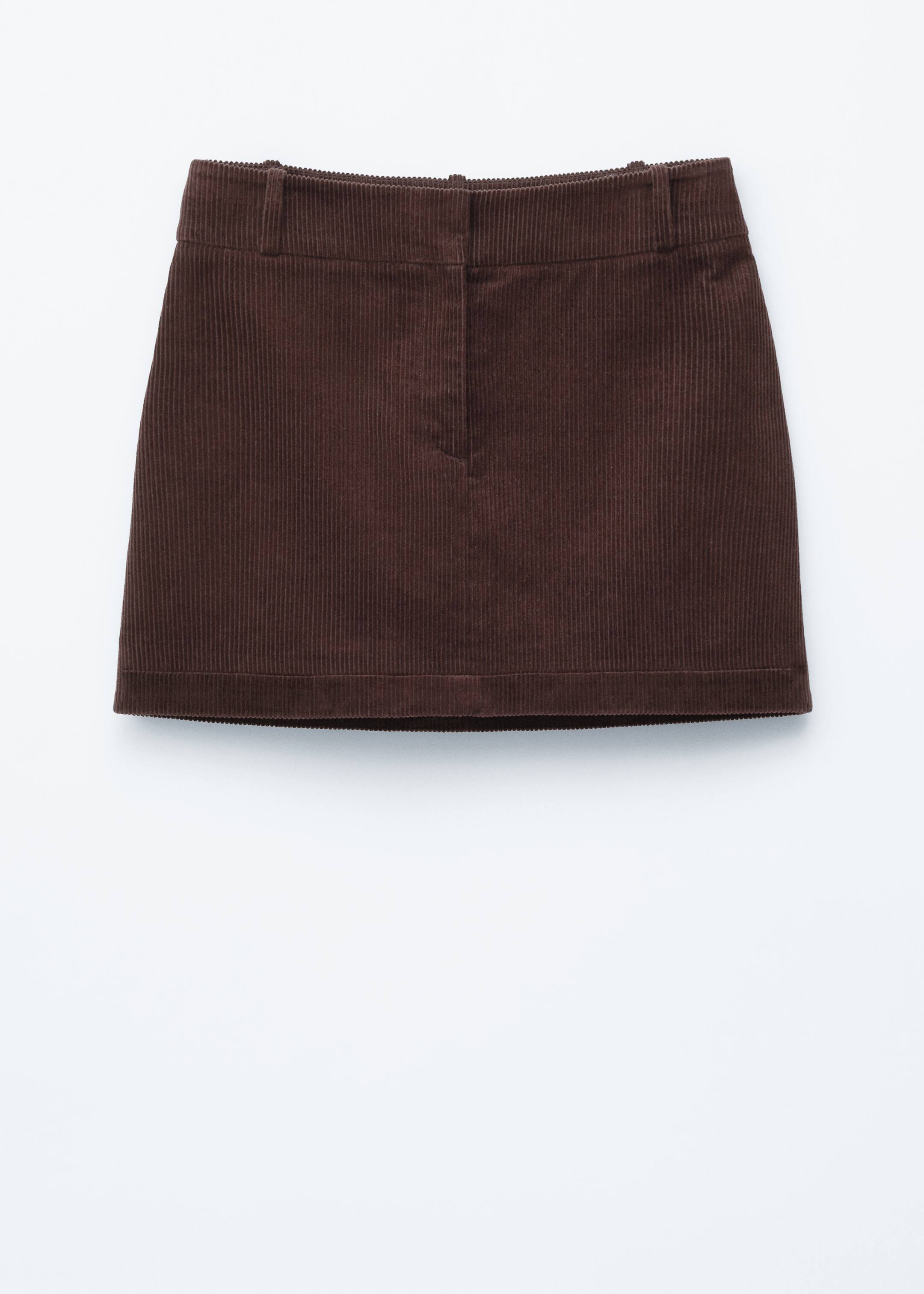 Visa större bild: Minikjol i manchester - Mörkbrun - DAM | H&M SE 6