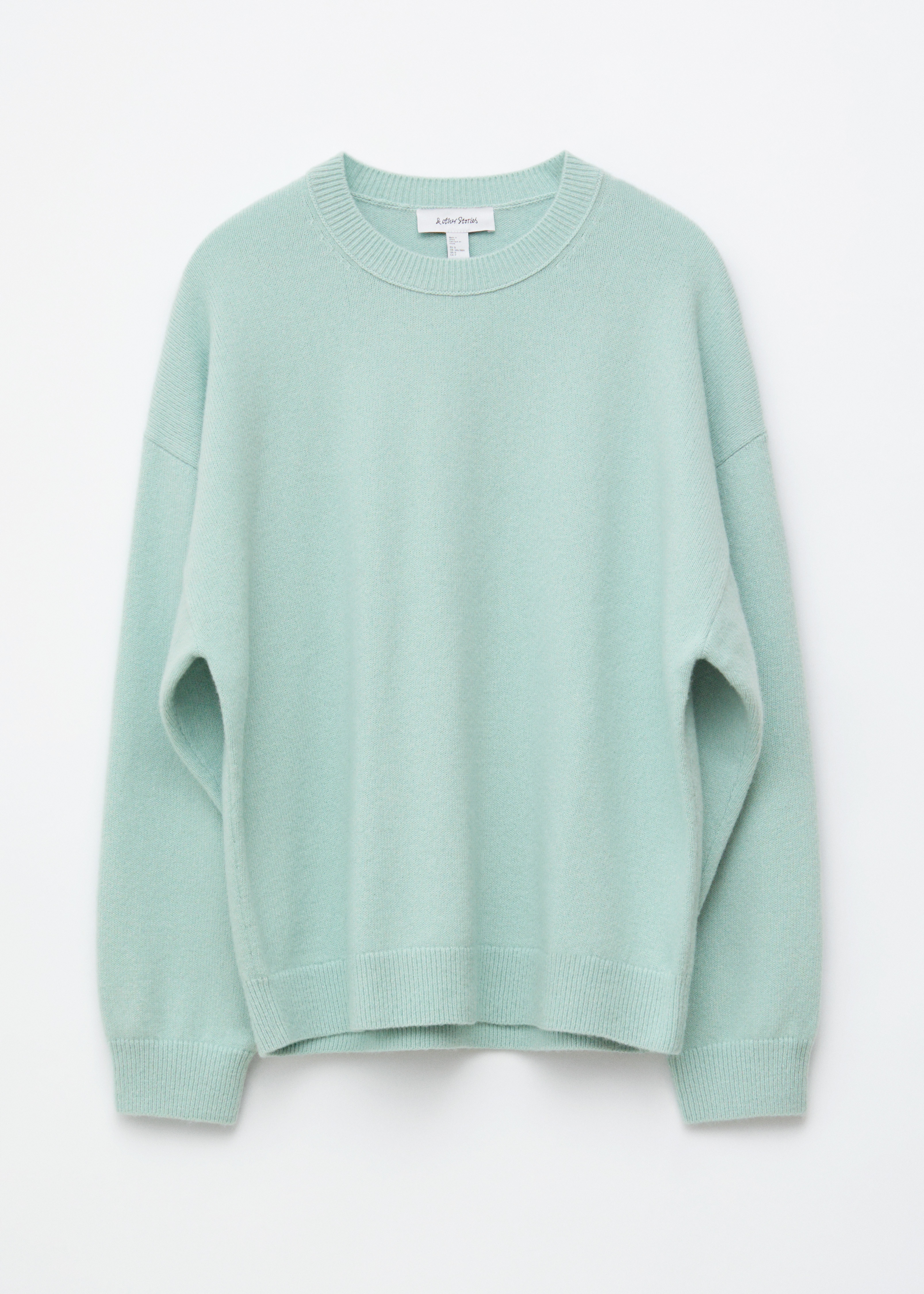 Maglione in lana oversize - Turchese chiaro/Grigio mélange/Blu navy/Rosso