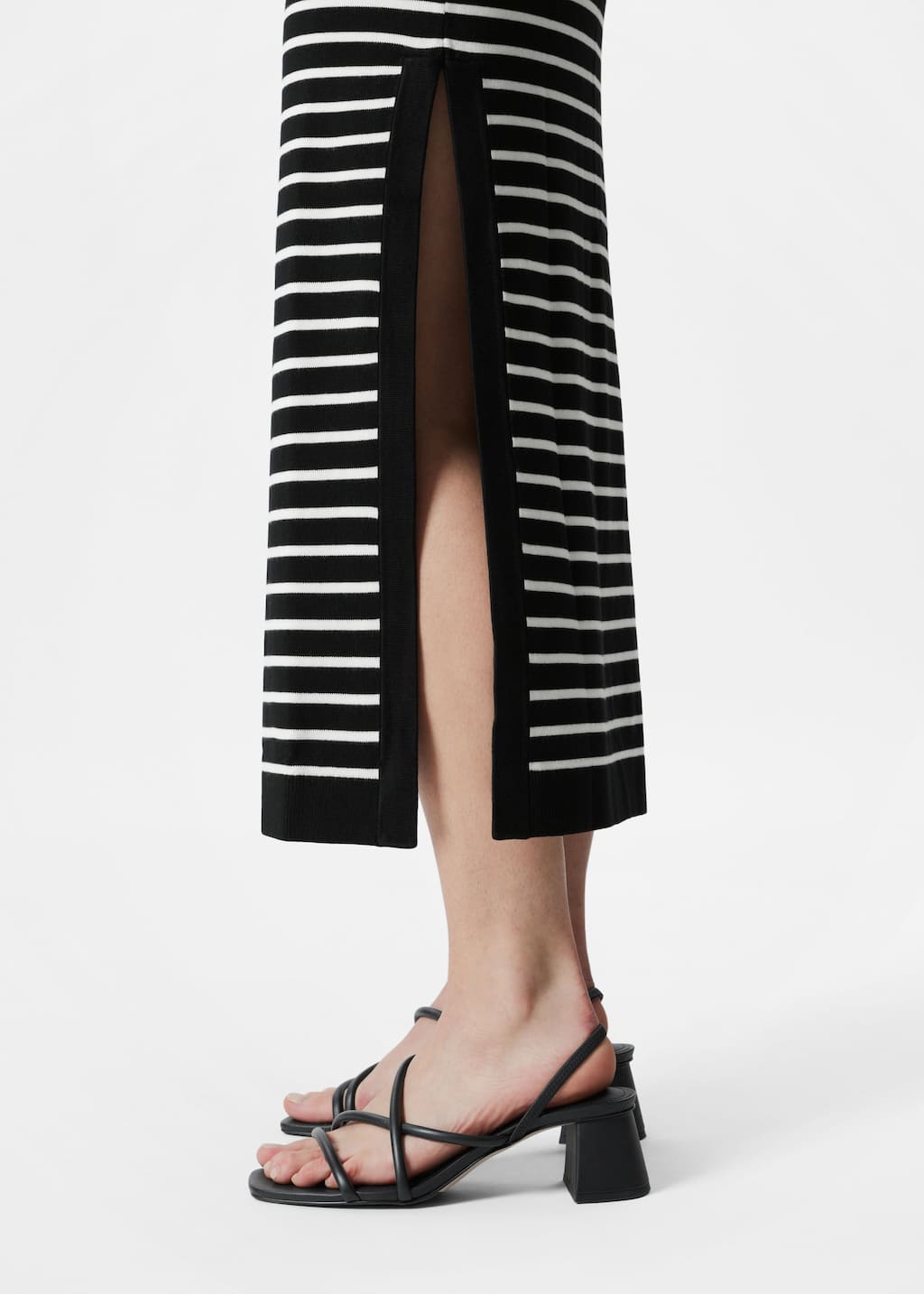 Image of Robe midi en maille jacquard