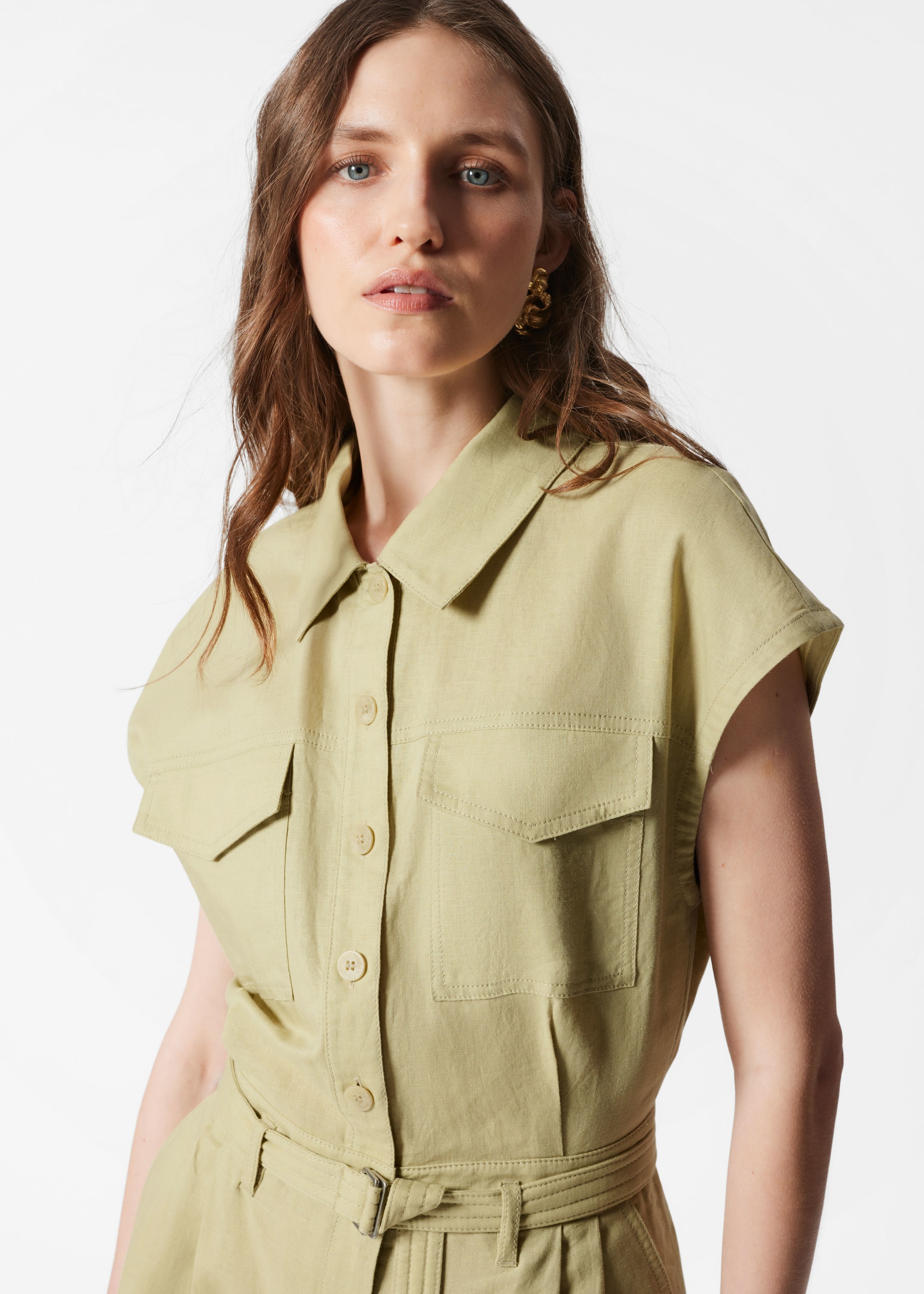 Vis større bilde: Utility-lekedrakt - Ecru - DAME | H&M NO 2