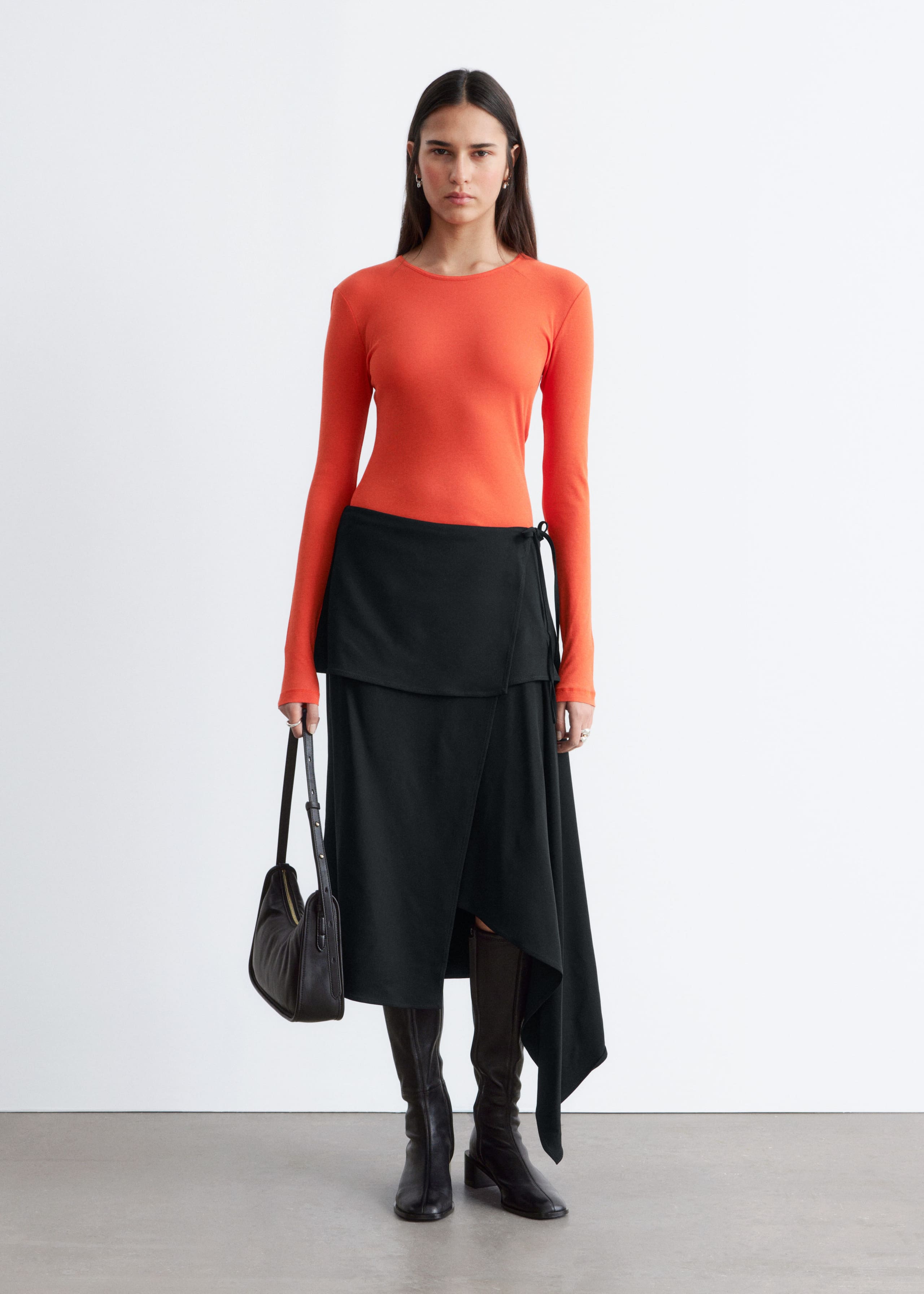 Image of Long-Sleeve Cotton Top