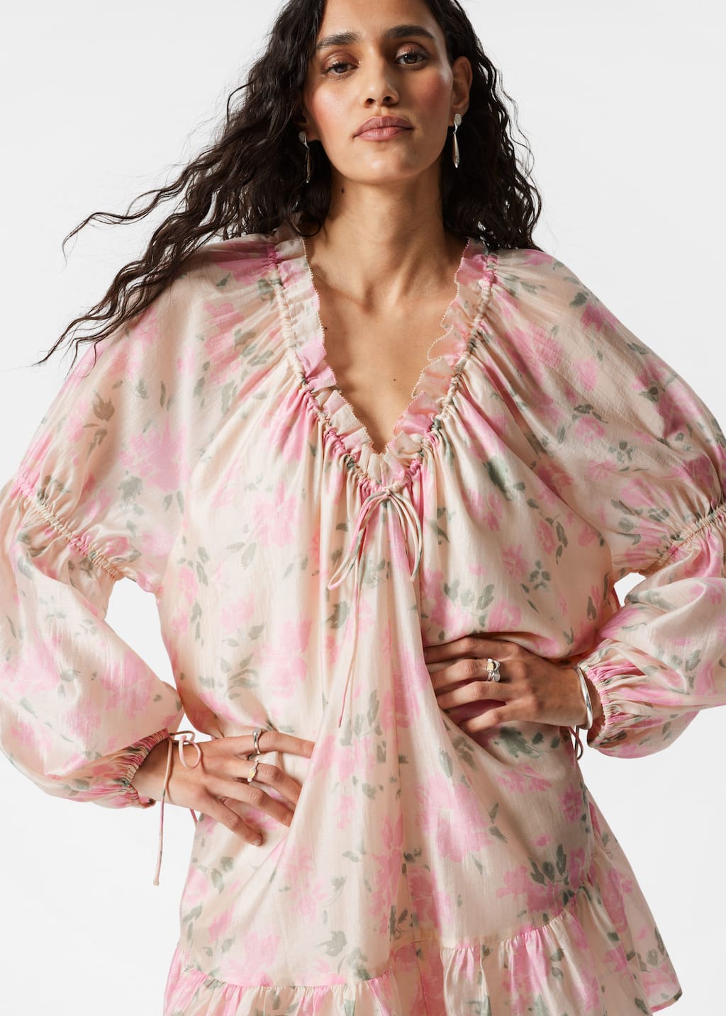 Image of Flounced Mini Dress