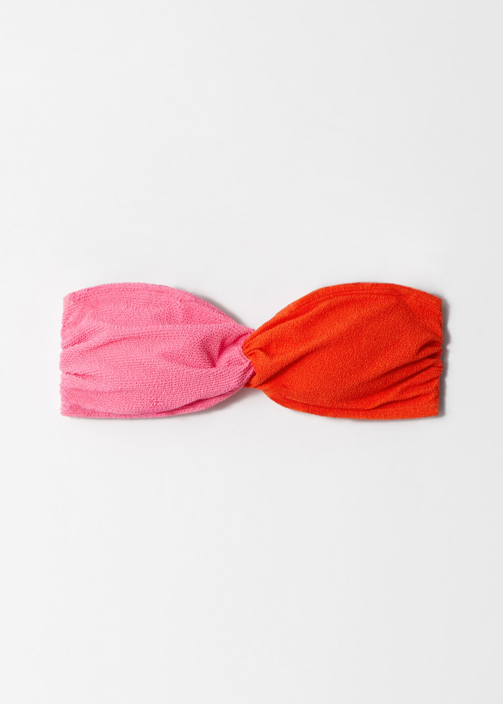 Image of Strukturiertes Bandeau-Bikinioberteil