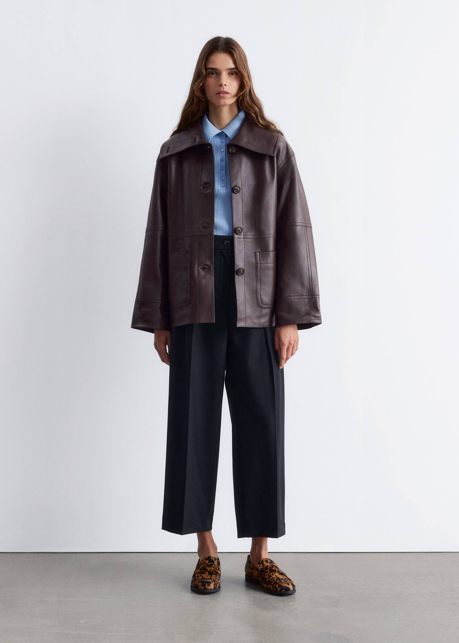 Loafers cu imprimeu de vacă - Imprimeu cu vaci - 6