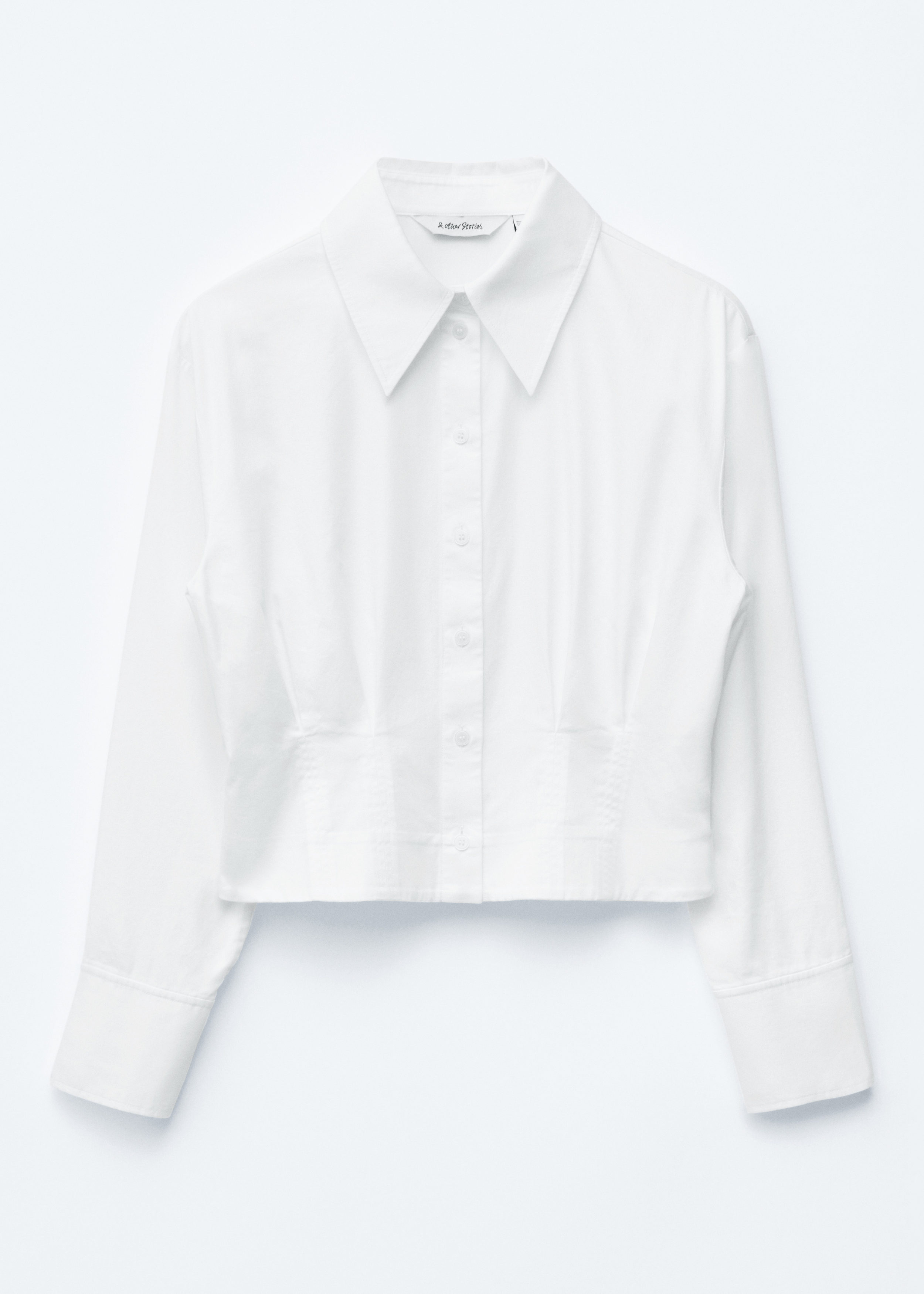 Tapered Tie-Belt Shirt - White - Shirts - & Other Stories US