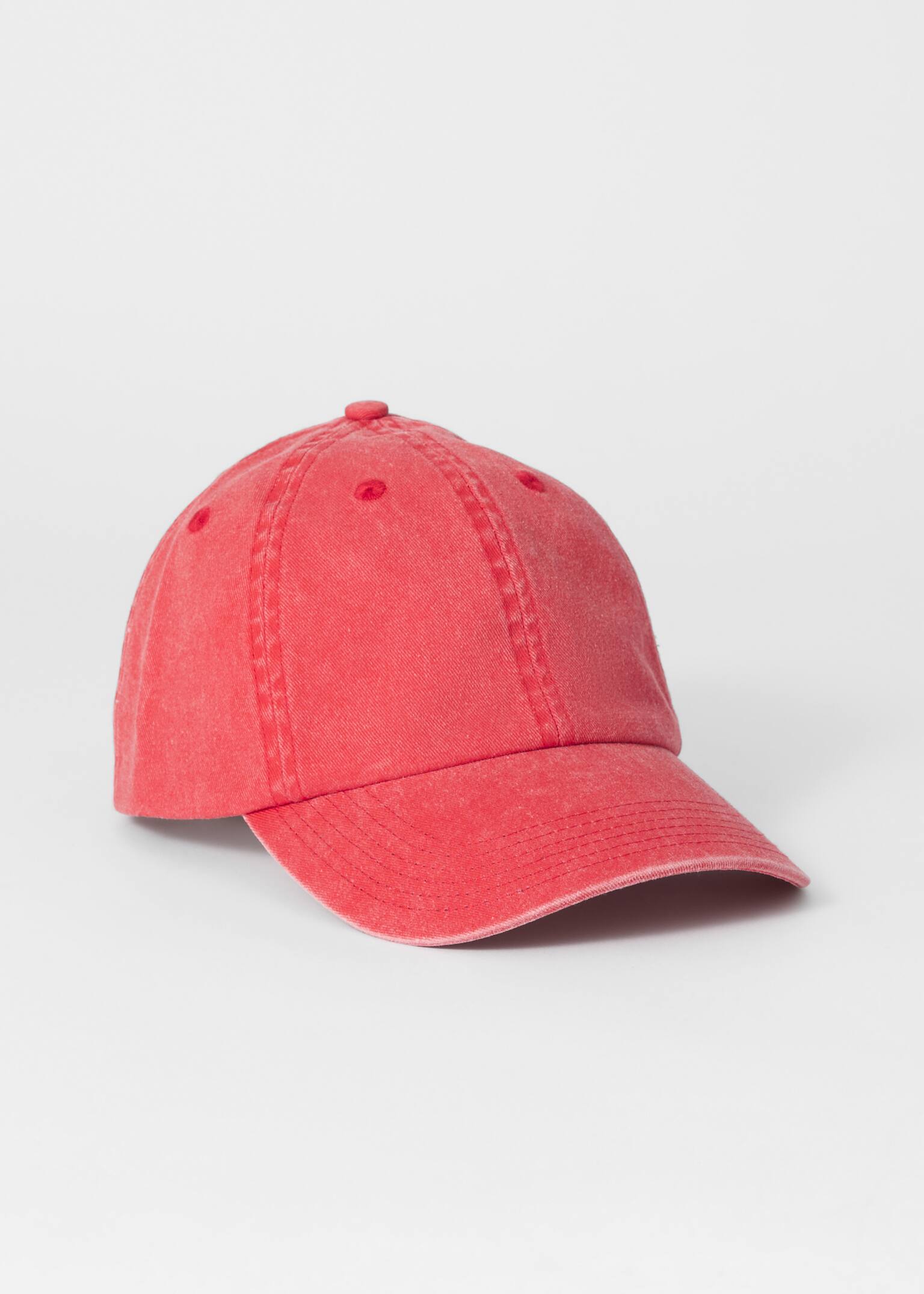 Verwaschene Basecap - Rot/Blau/Rosa