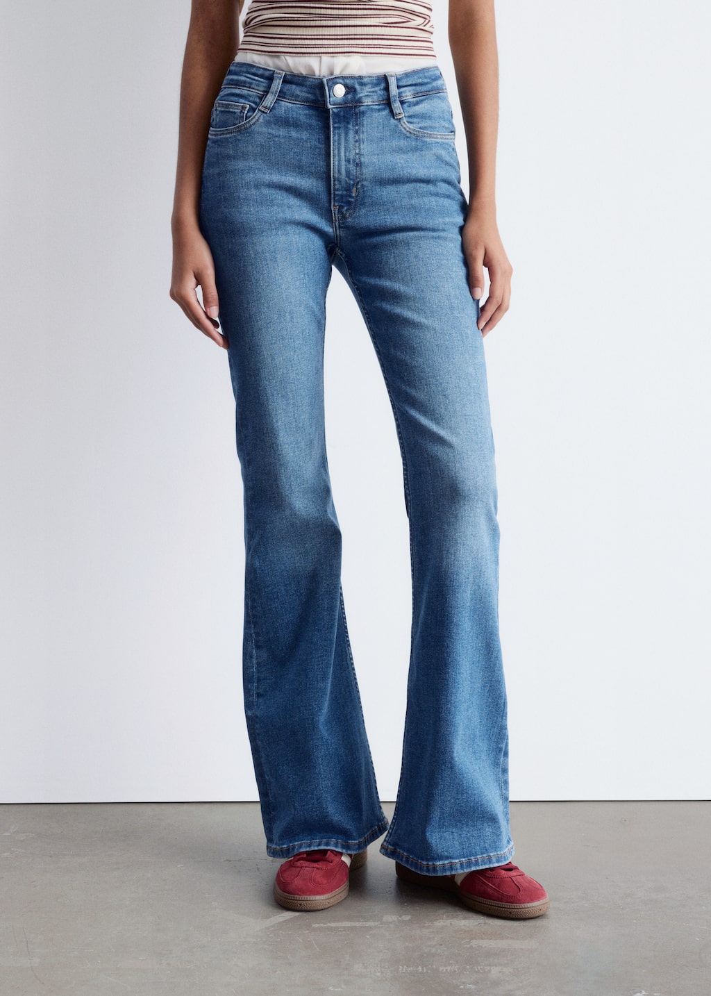 Image of Slim Low-Rise Bootcut Jeans