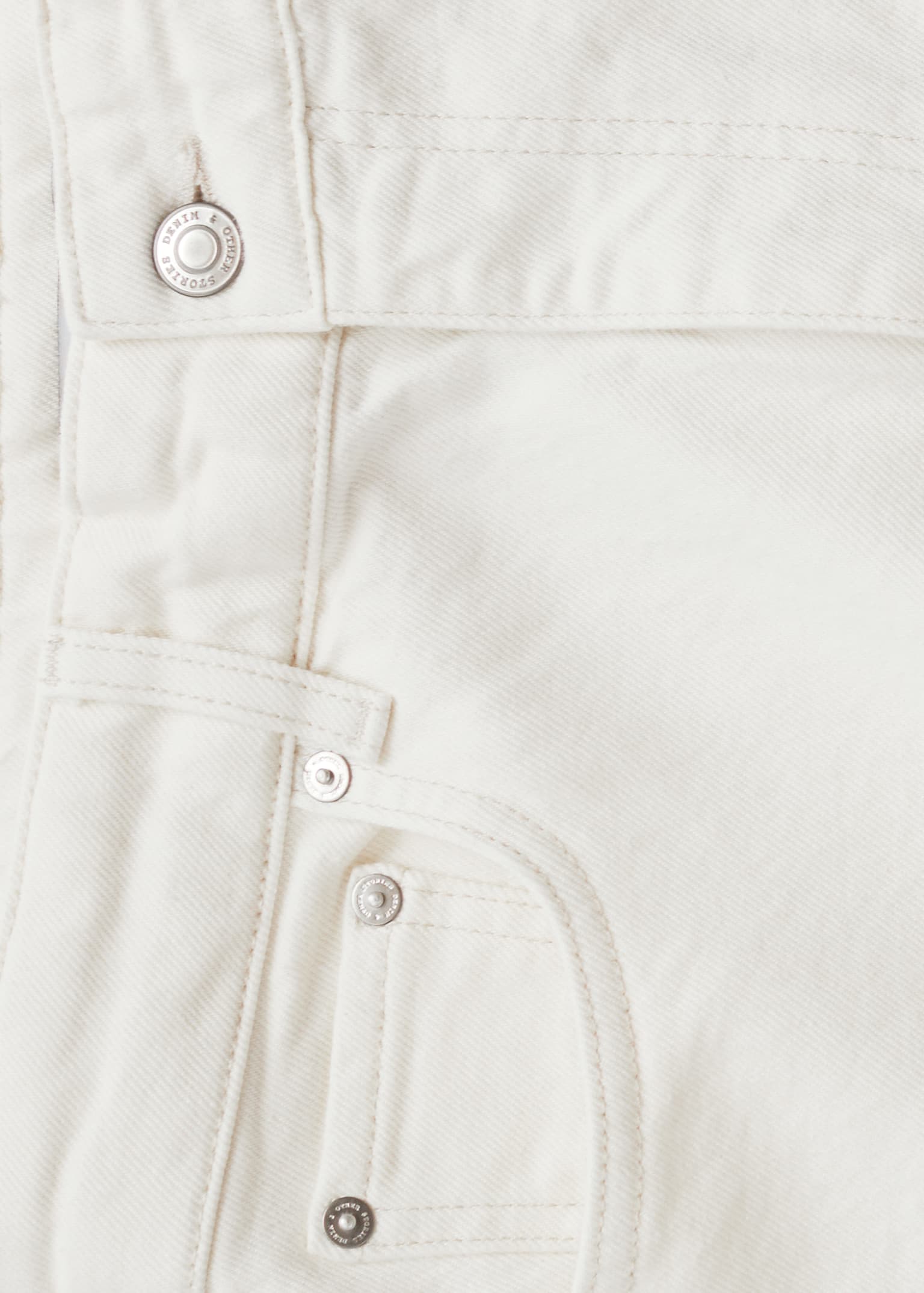 Vaqueros recortados slim fit - Blanco/Azul claro - 3