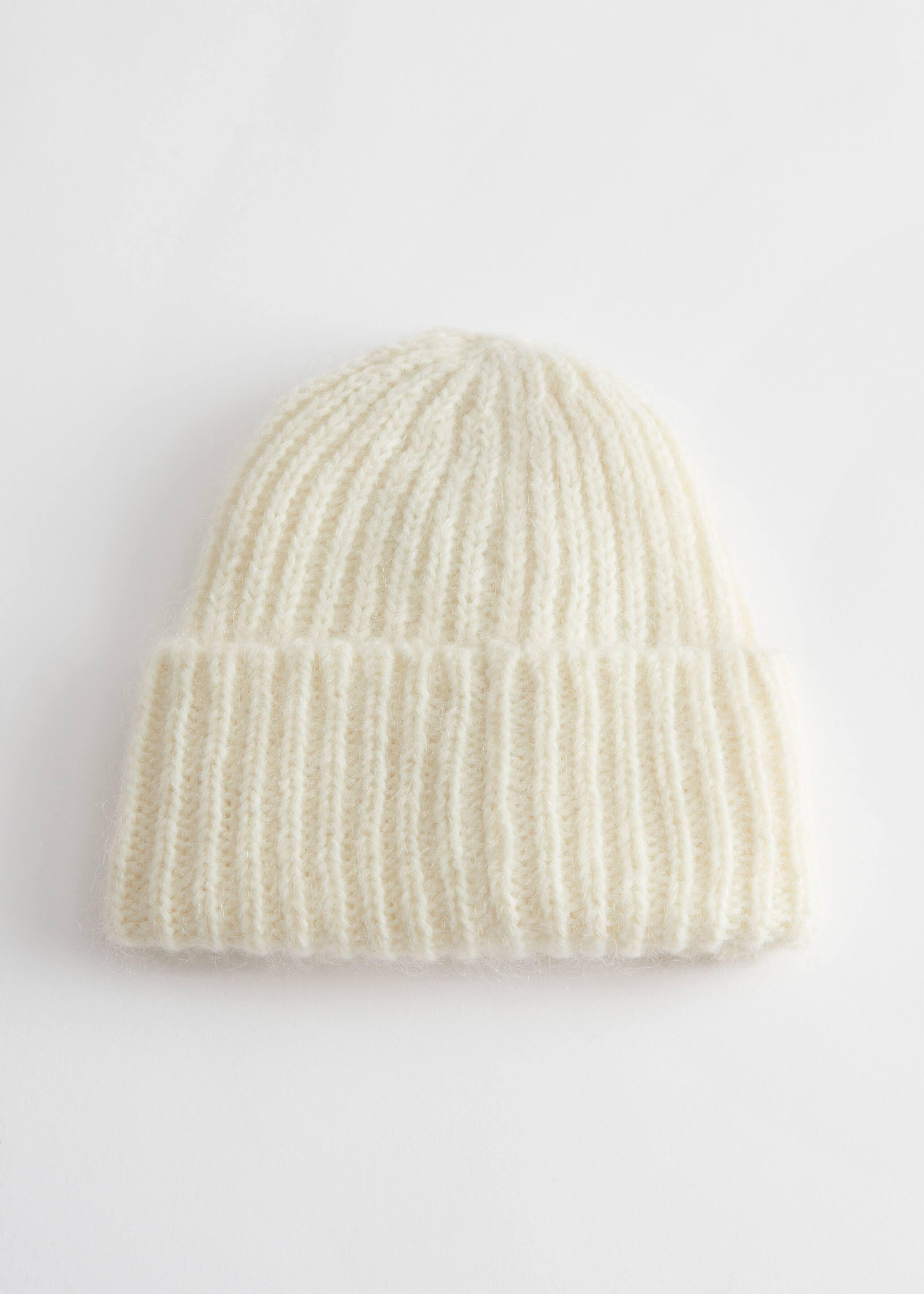 Fuzzy Knit Beanie - Cream - Still Life