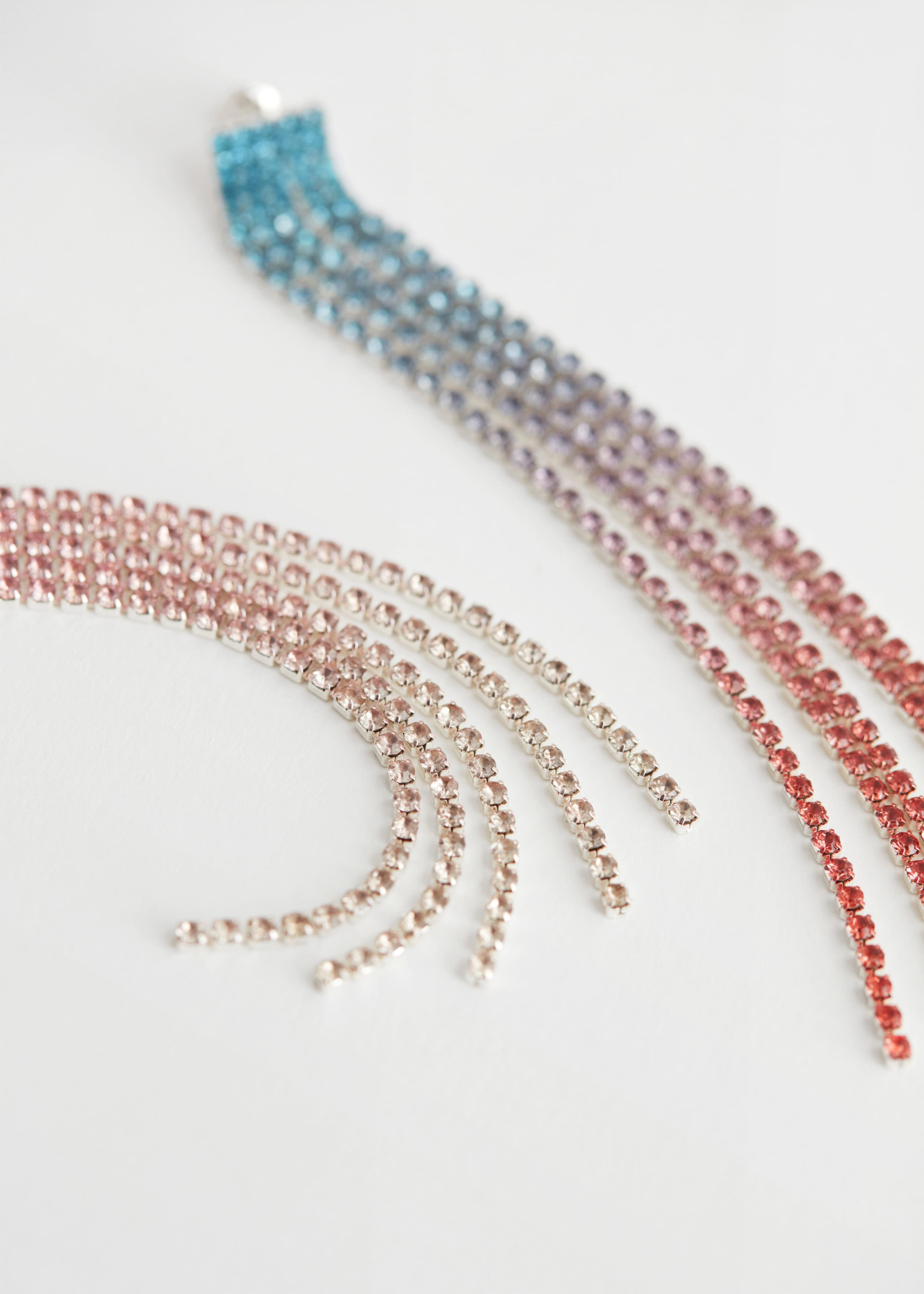 Rhinestone Embellished Drop Earrings - {{variantName}} - Descrizione dettagliata