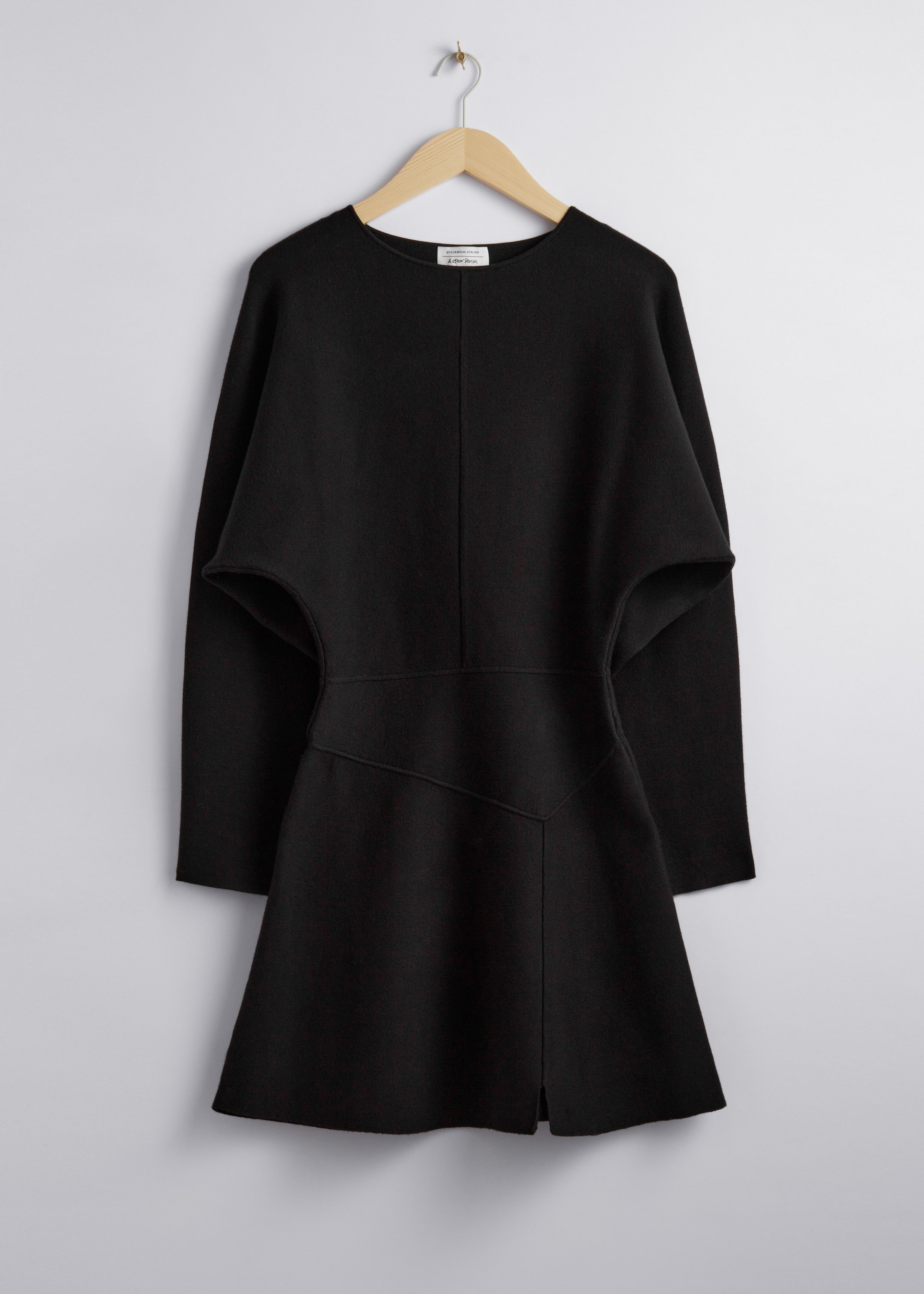 View larger image: Dolman Sleeve Mini Dress - Black - Ladies | H&M GB 1