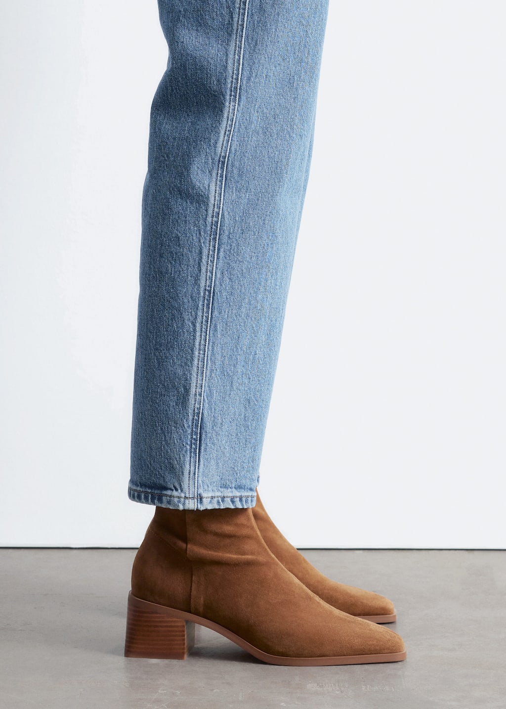 Image of Leather Sock Boots