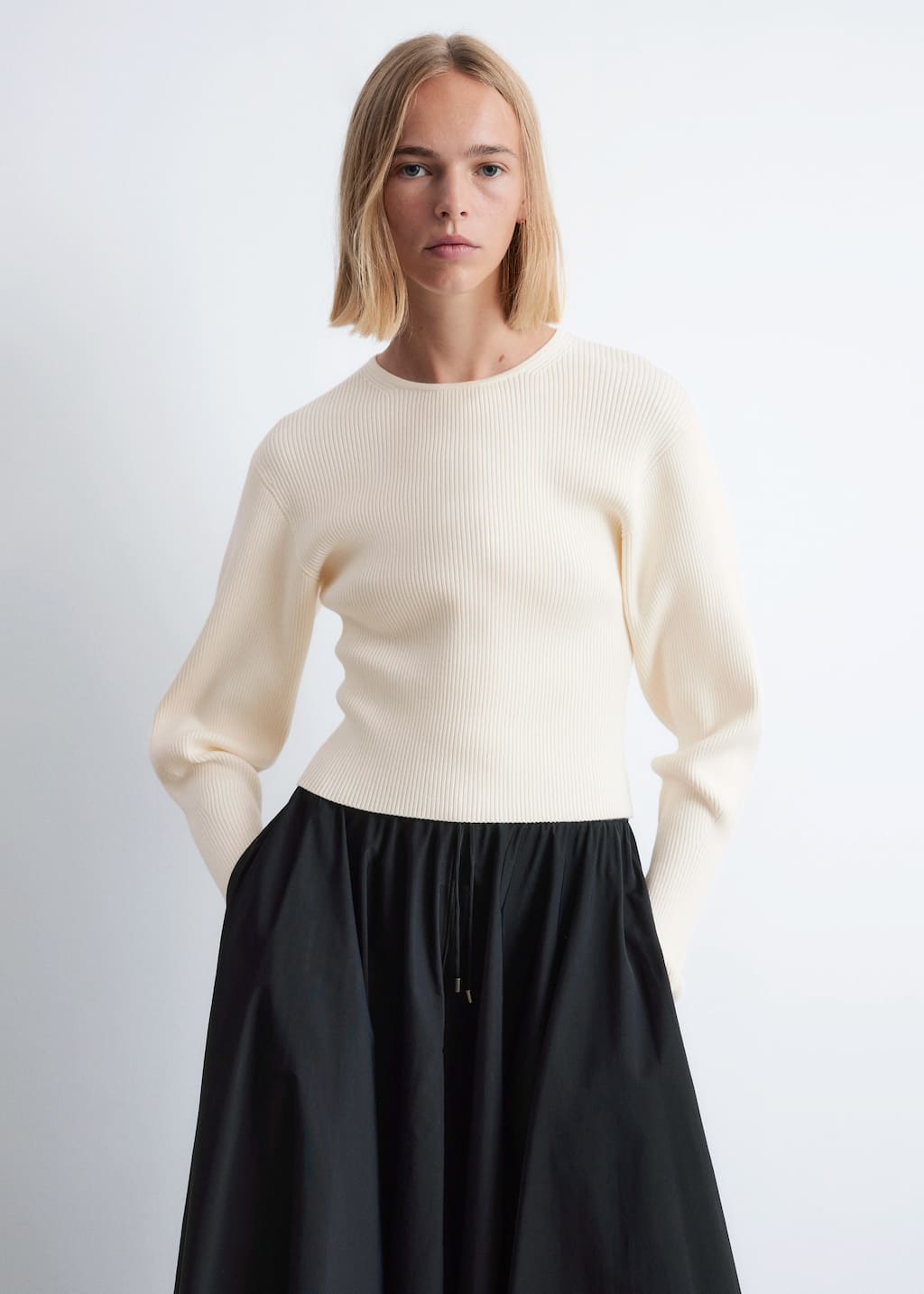 Image of Rib-Knit Top