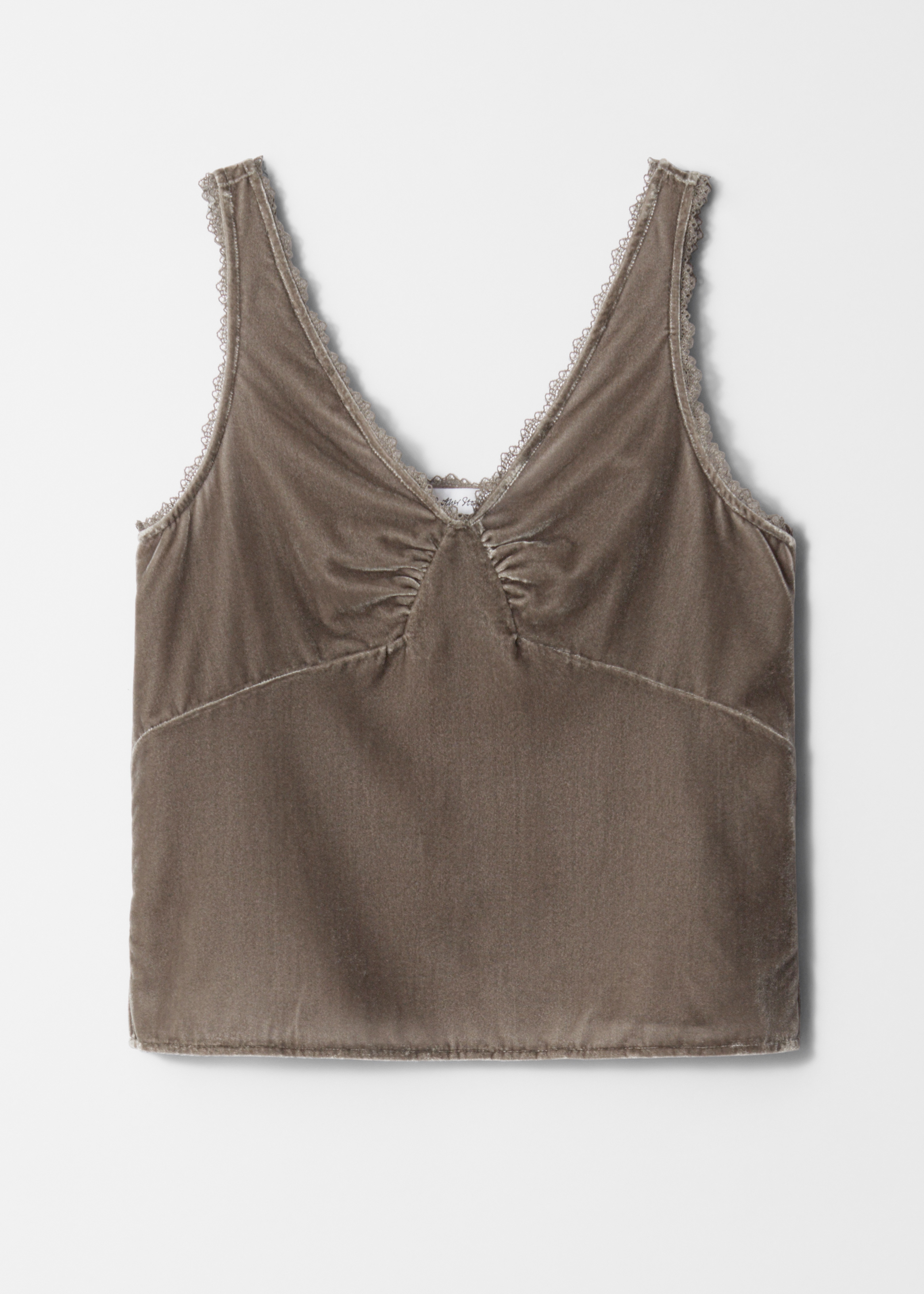 Camisola de terciopelo - Topo