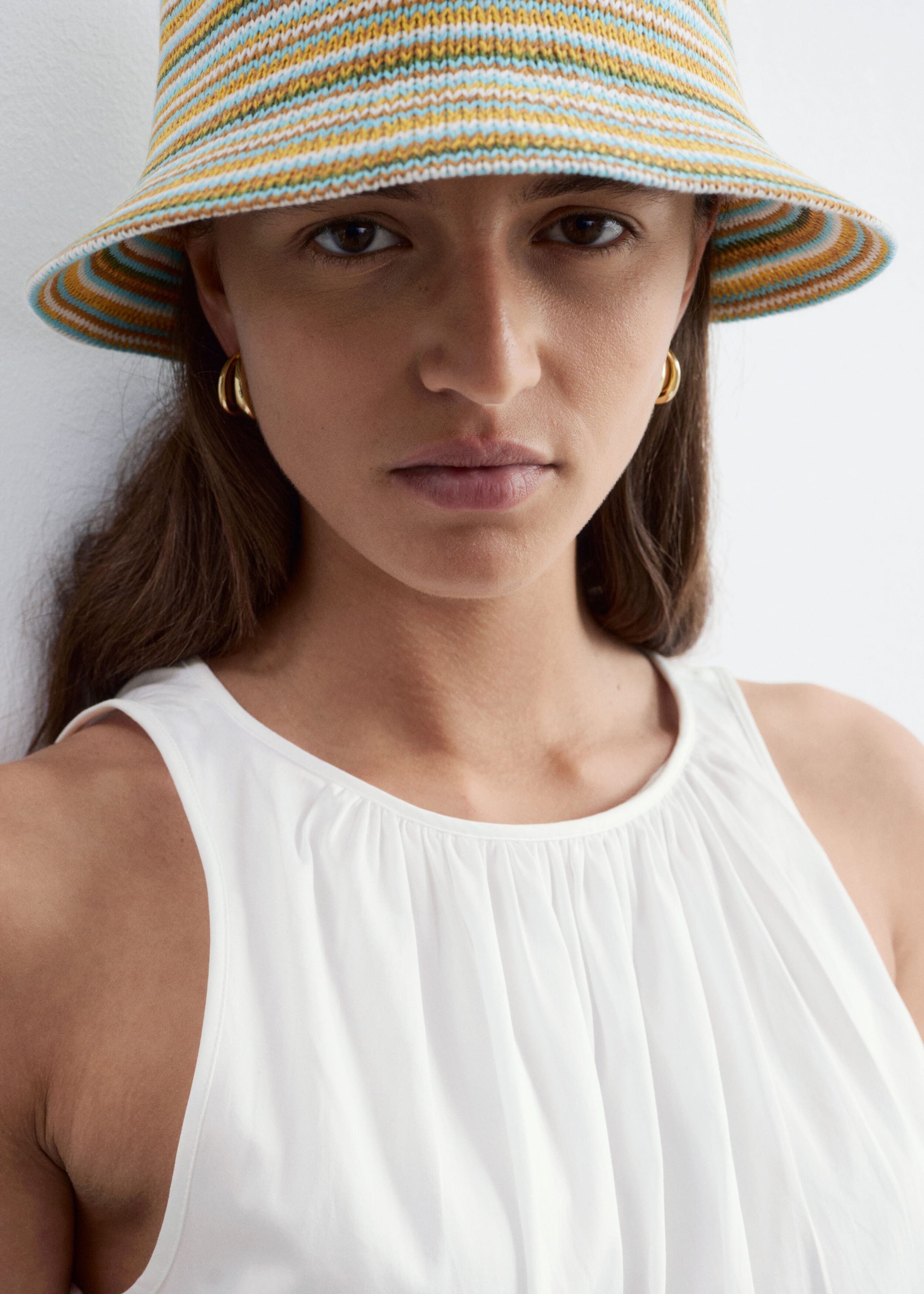 Double Hoop Earrings - Silver - Lookbook