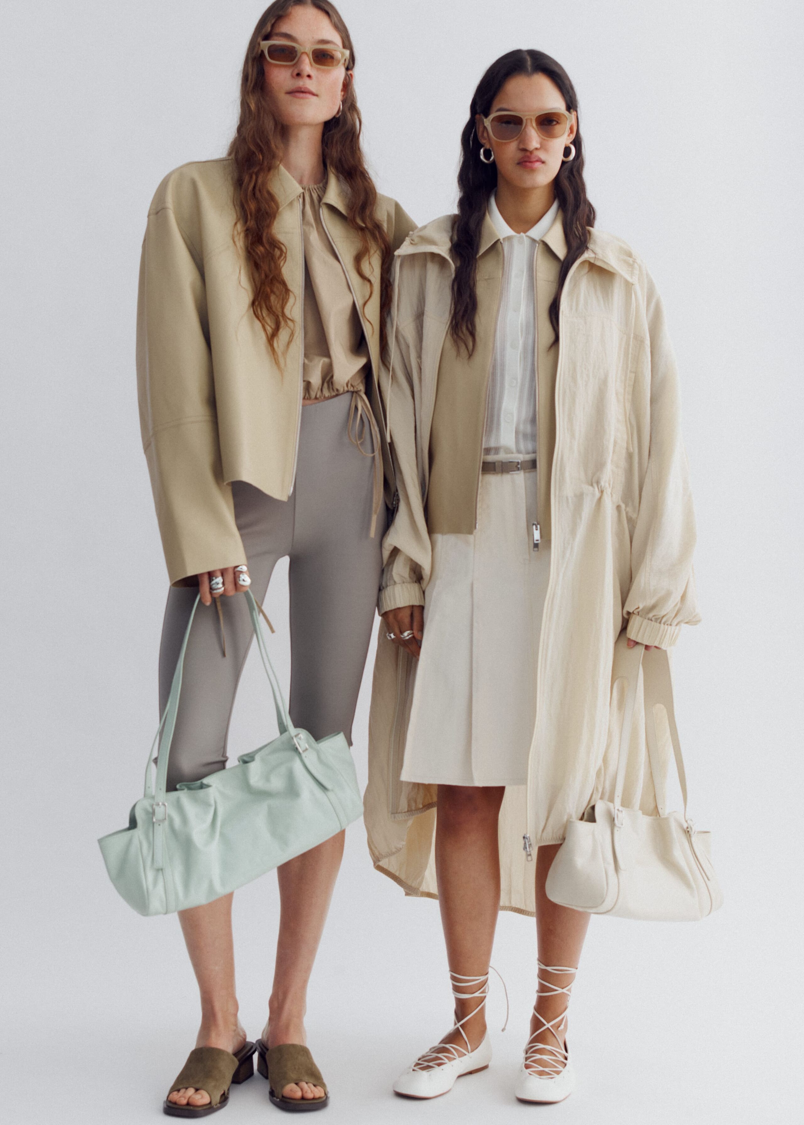 Image of Drawstring Parka Coat