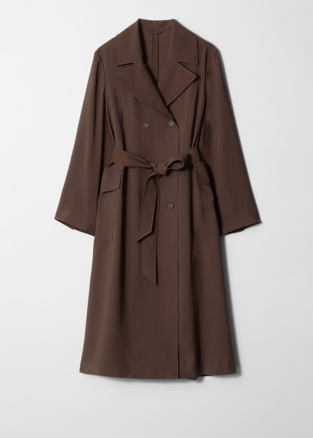 Image of Double-Breasted Trench Coat