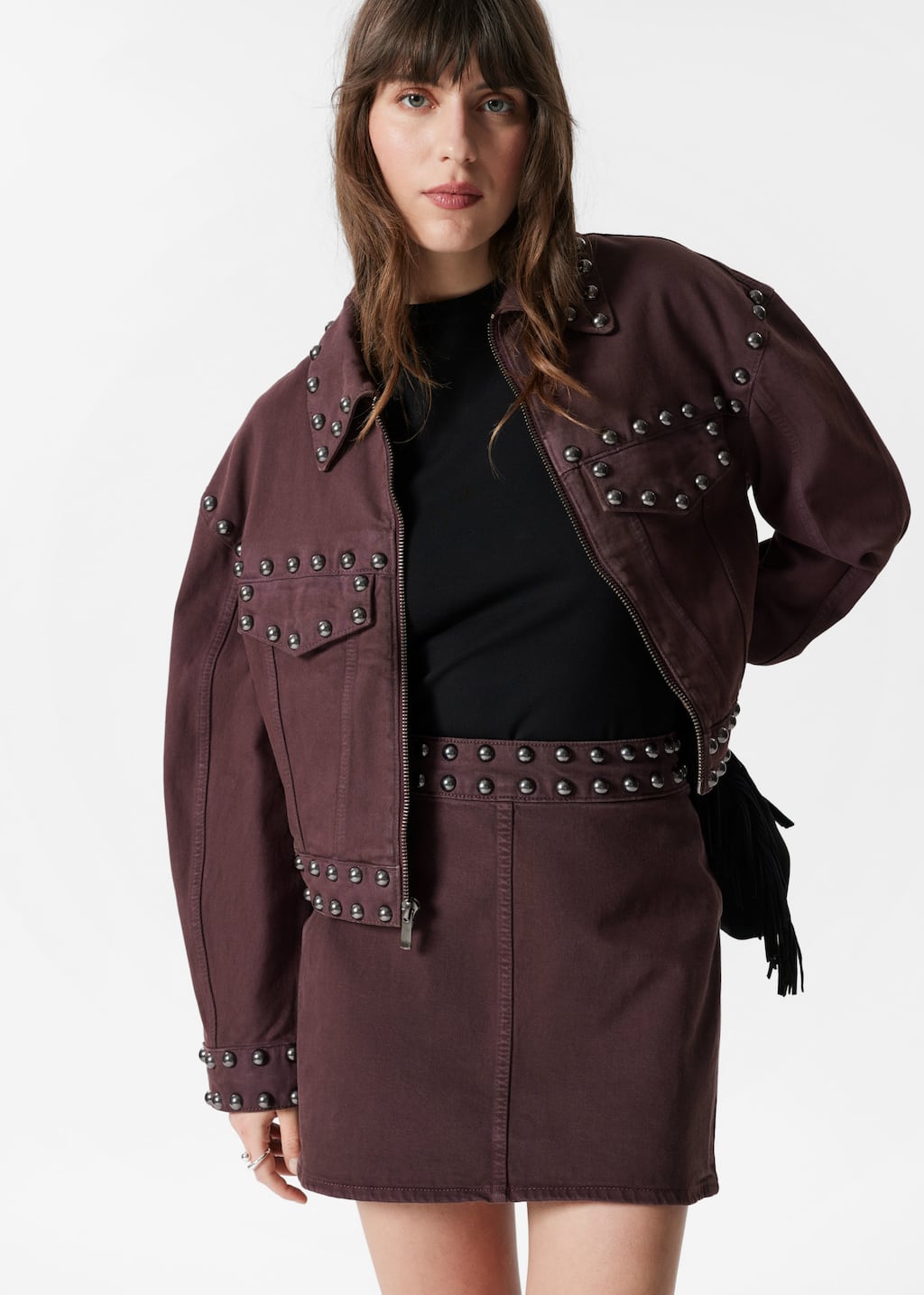 Image of Chaqueta con tachuelas
