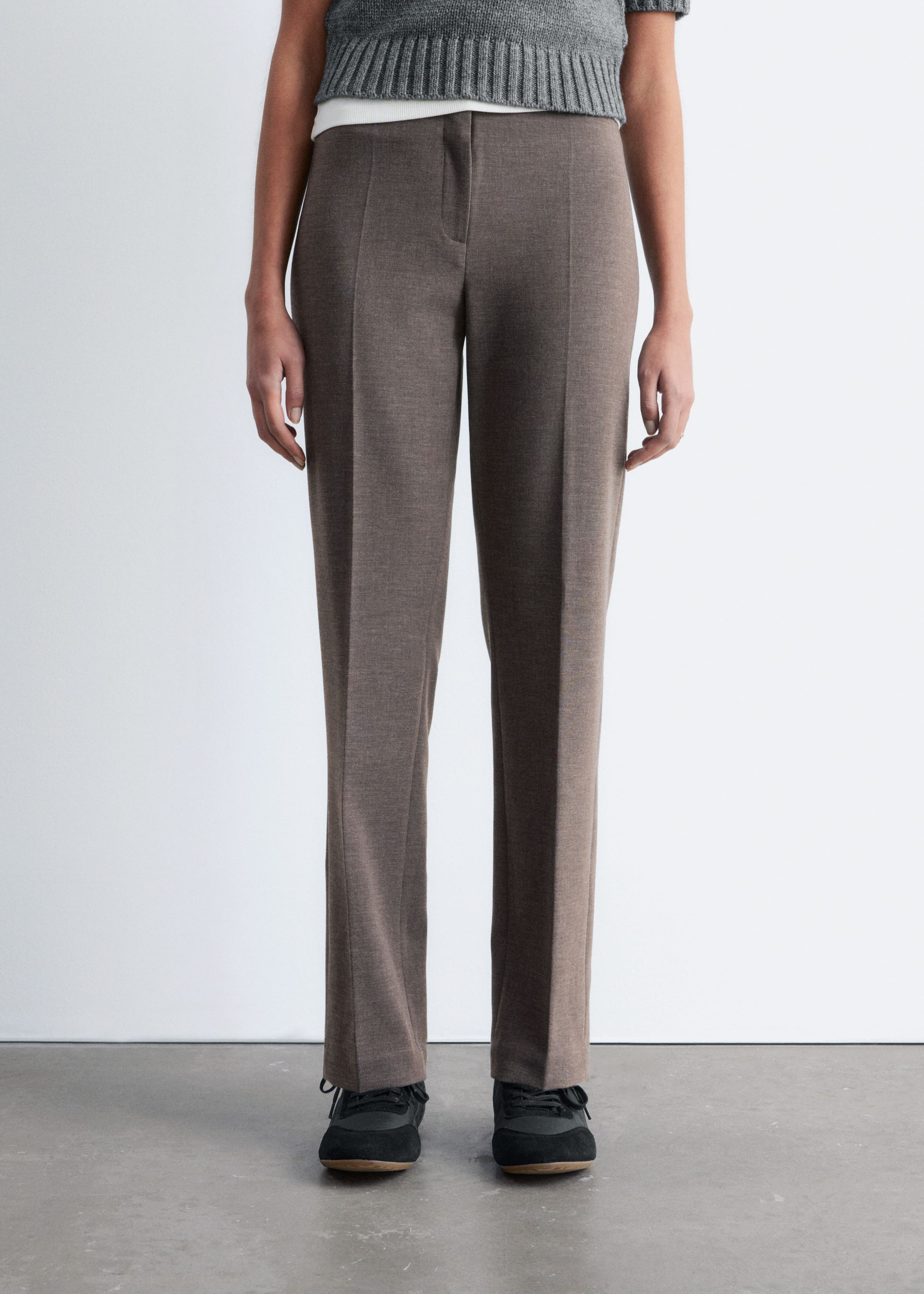Image of Tailored Press-Crease Trousers