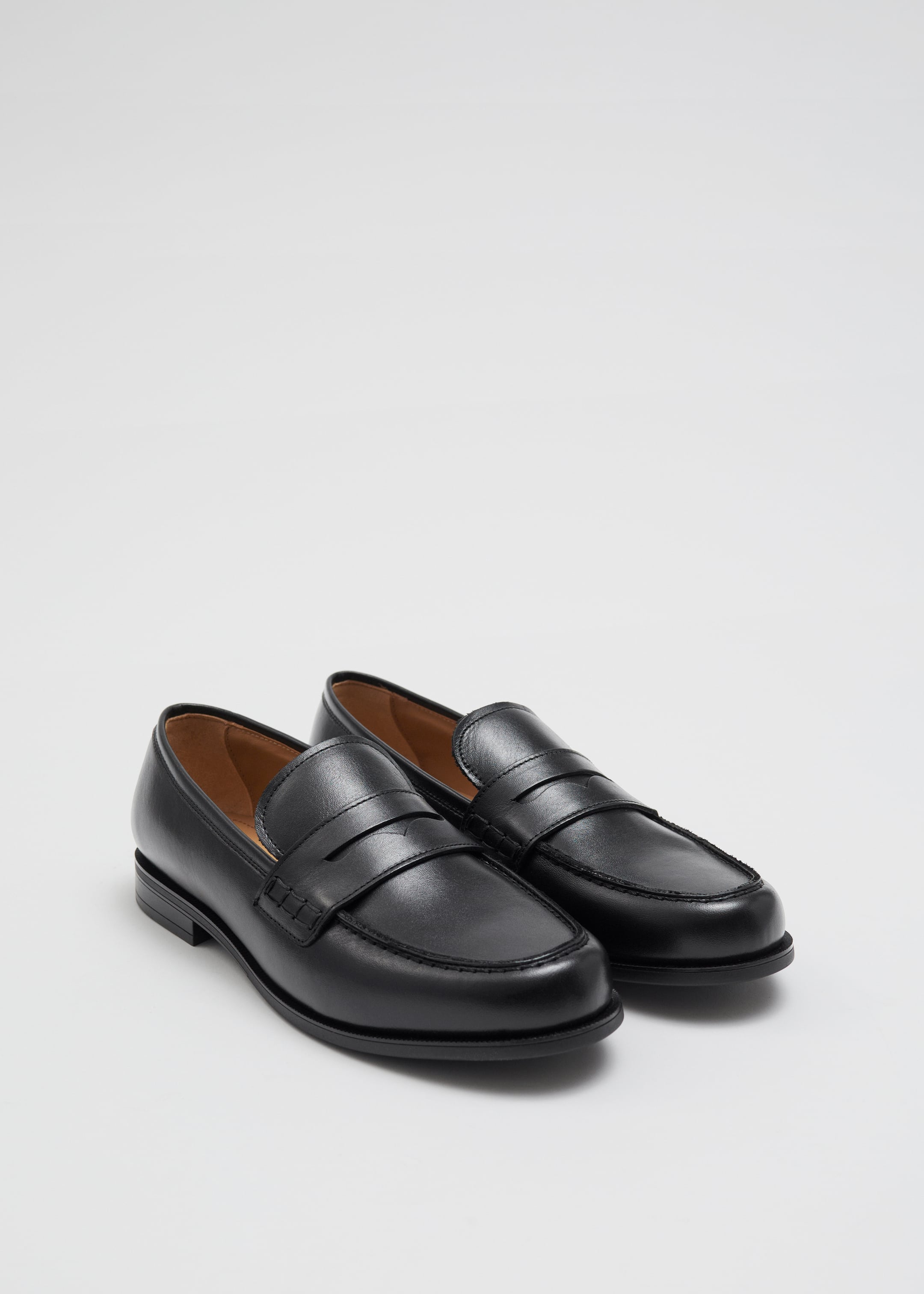 Grotere afbeelding bekijken: Leren penny loafers - Zwart - DAMES | H&M NL 3
