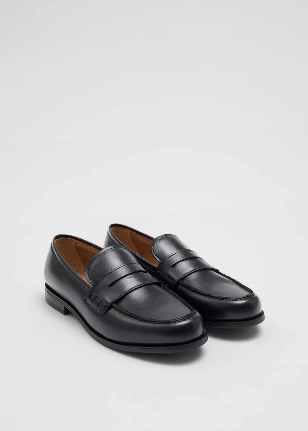 Image of Leather Penny Loafers
