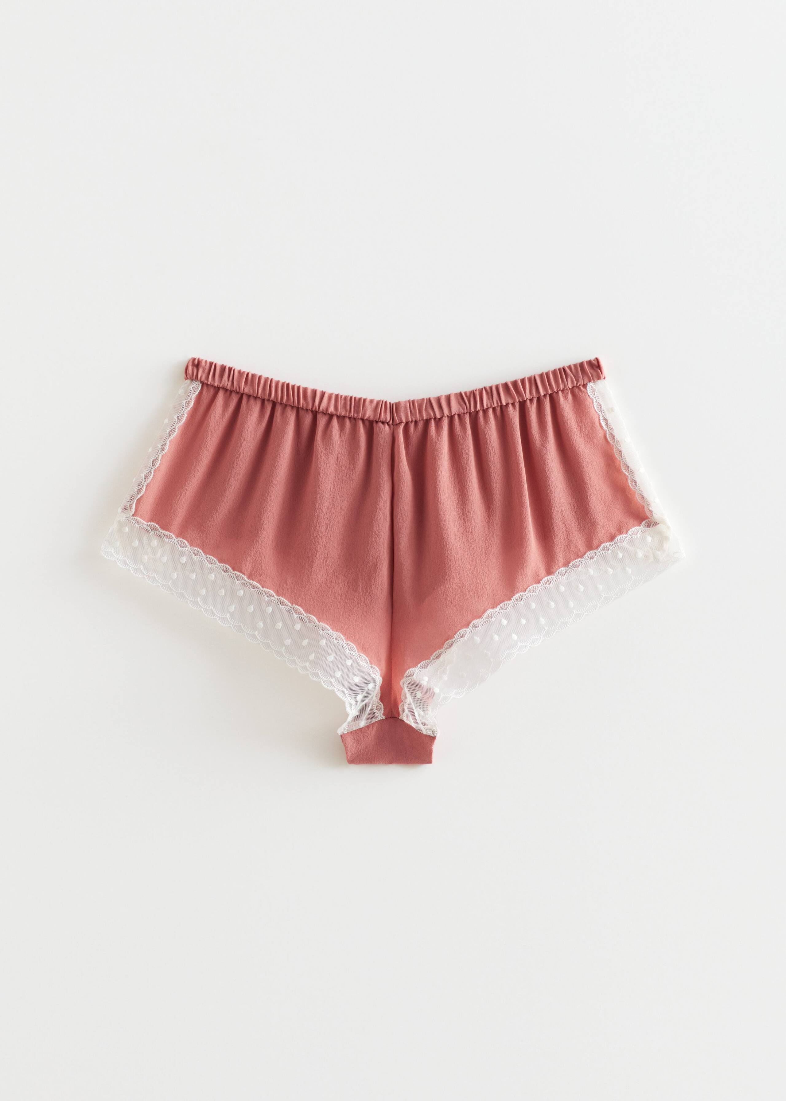 Silk Lace Mini Shorts - Rust - Still Life
