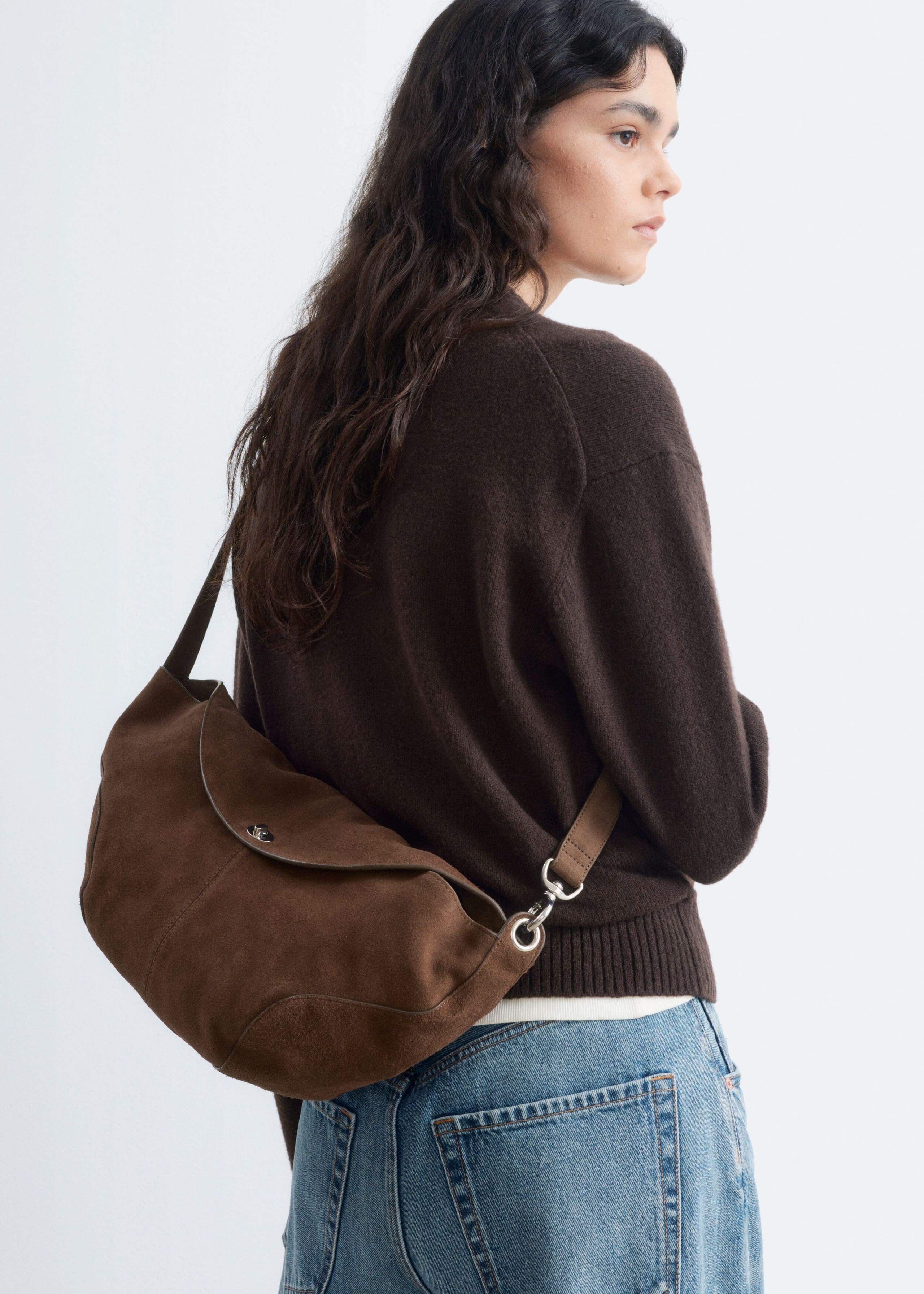 Sculptural Crossbody Bag - Brown - Still Life