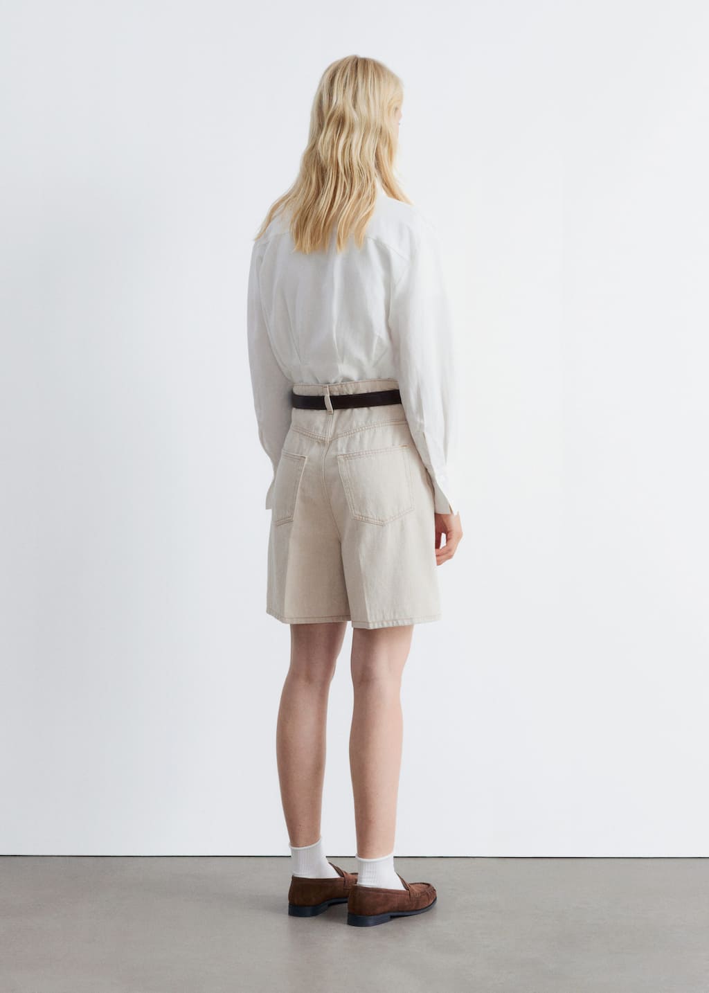 Zwężana koszula – Jasnoniebieski – Lookbook