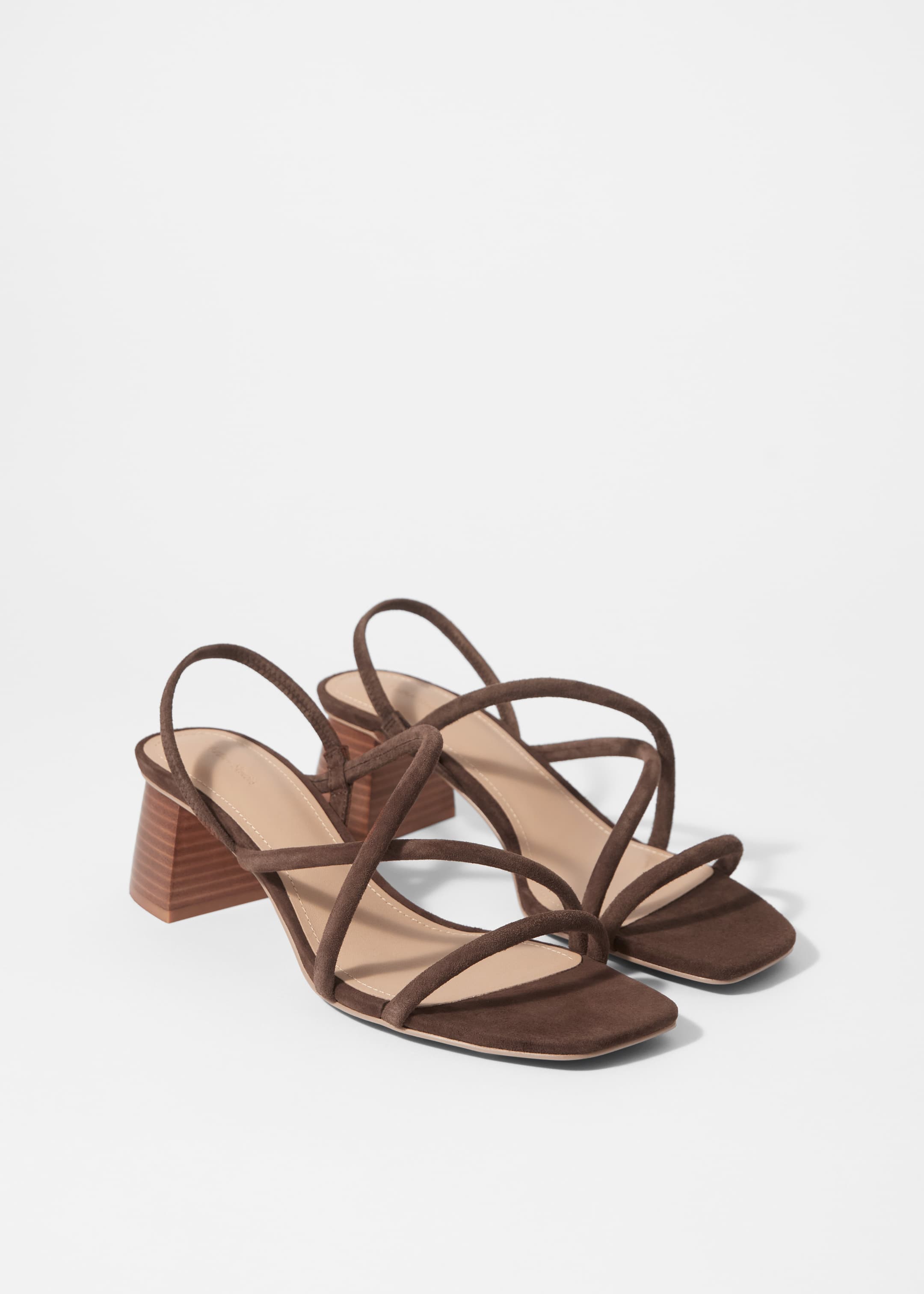Visa större bild: Remsandaler med blockklack - Brun - DAM | H&M SE 3