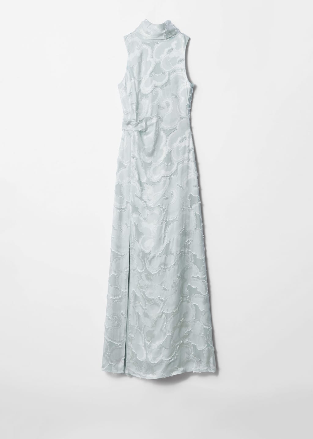 Robe longue en jacquard de soie mélangé - Bleu clair - Still Life