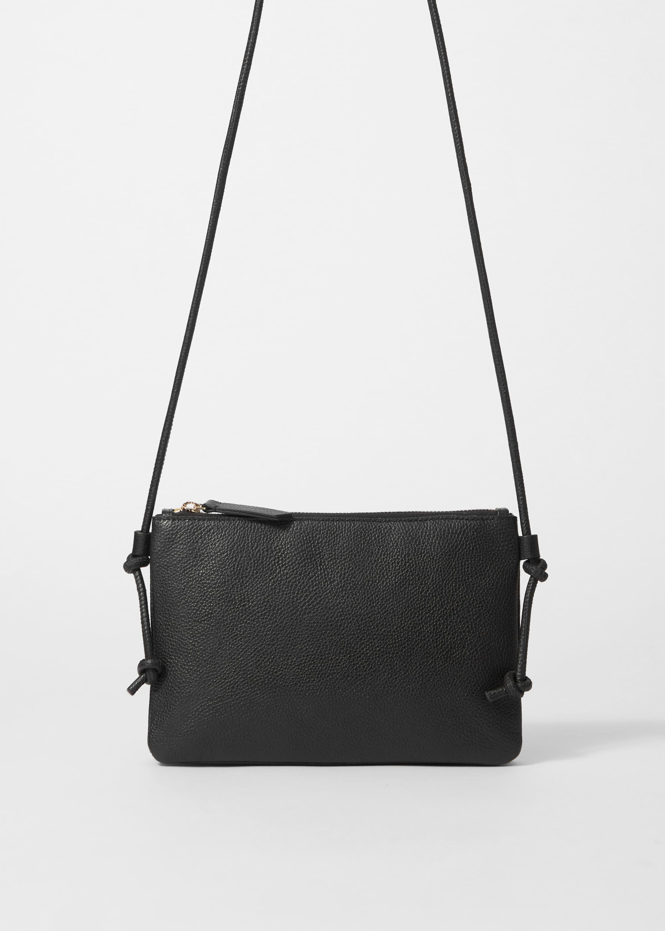 Grösseres Bild ansehen: Kleine Umhängetasche aus Leder - Schwarz - DAMEN | H&M CH 2