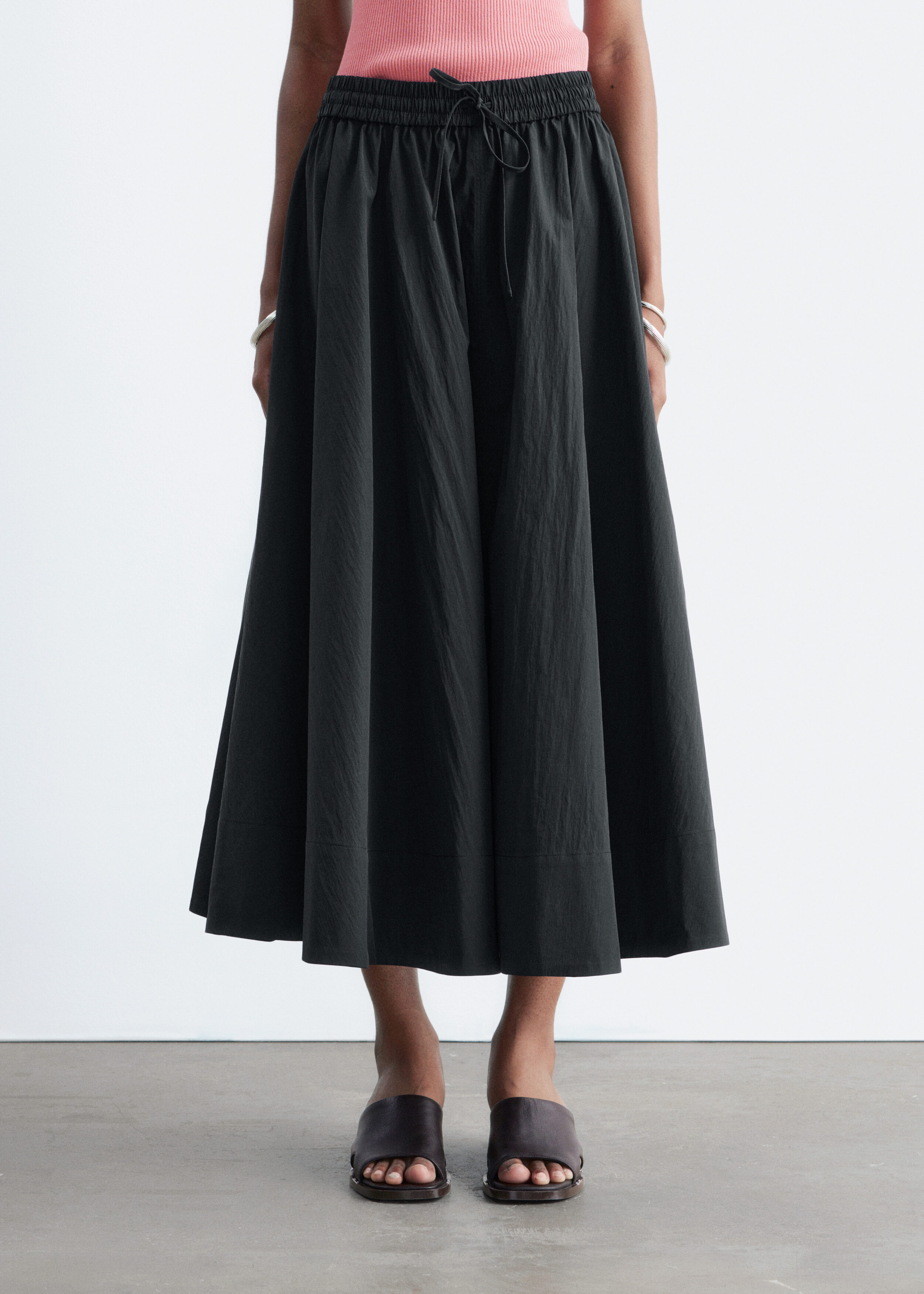 Tailored Mini Wrap Skirt - Black - & Other Stories US